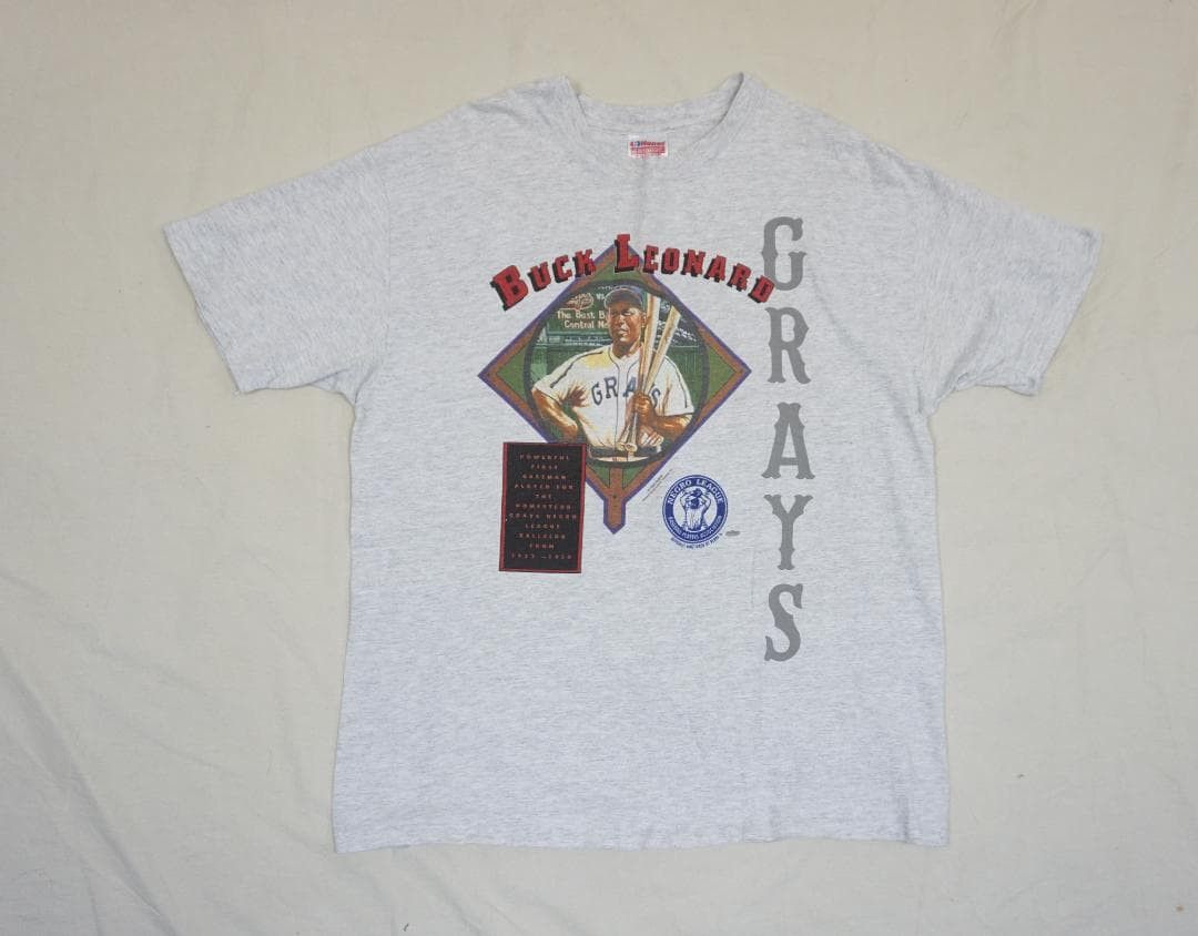 Vintage 90's Buck Leonard Grays Tシャツ ビンテージ Size US L / EU 52-54 / 3 - 1 Thumbnail