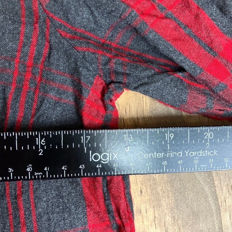 Vintage CAbi Shirt Red Gray Plaid Collared 1/2 Button Down Long Sleeve Medium Women’s Shirt Size M / US 6-8 / IT 42-44 - 6 Thumbnail