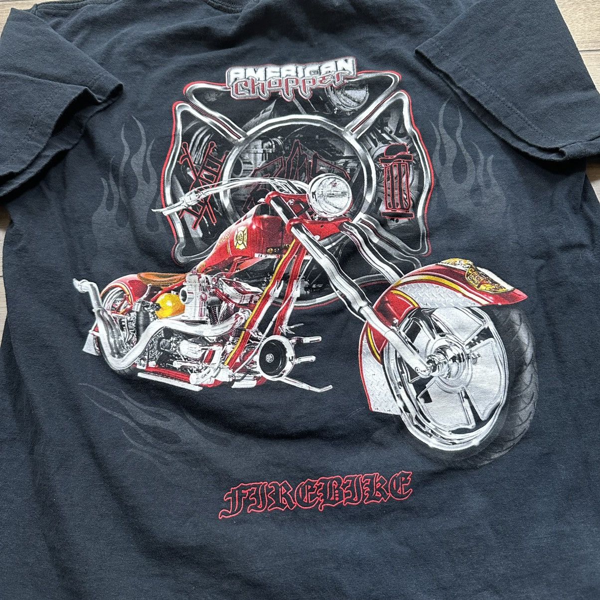 Other Vintage 2004 American Chopper Firebike Graphic Biker Tee Size US M / EU 48-50 / 2 - 7 Thumbnail