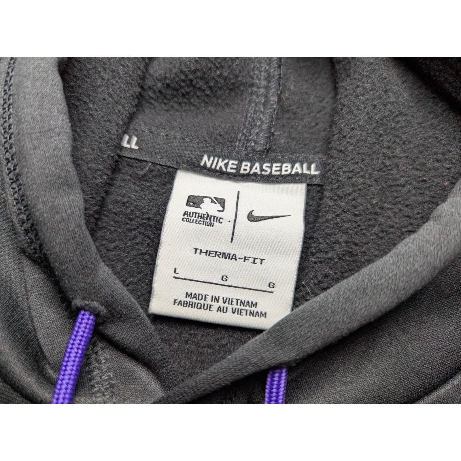 Nike Nike Men's Large Colorado Rockies Therma-Fit MLB Hoodie Size US L / EU 52-54 / 3 - 4 Thumbnail
