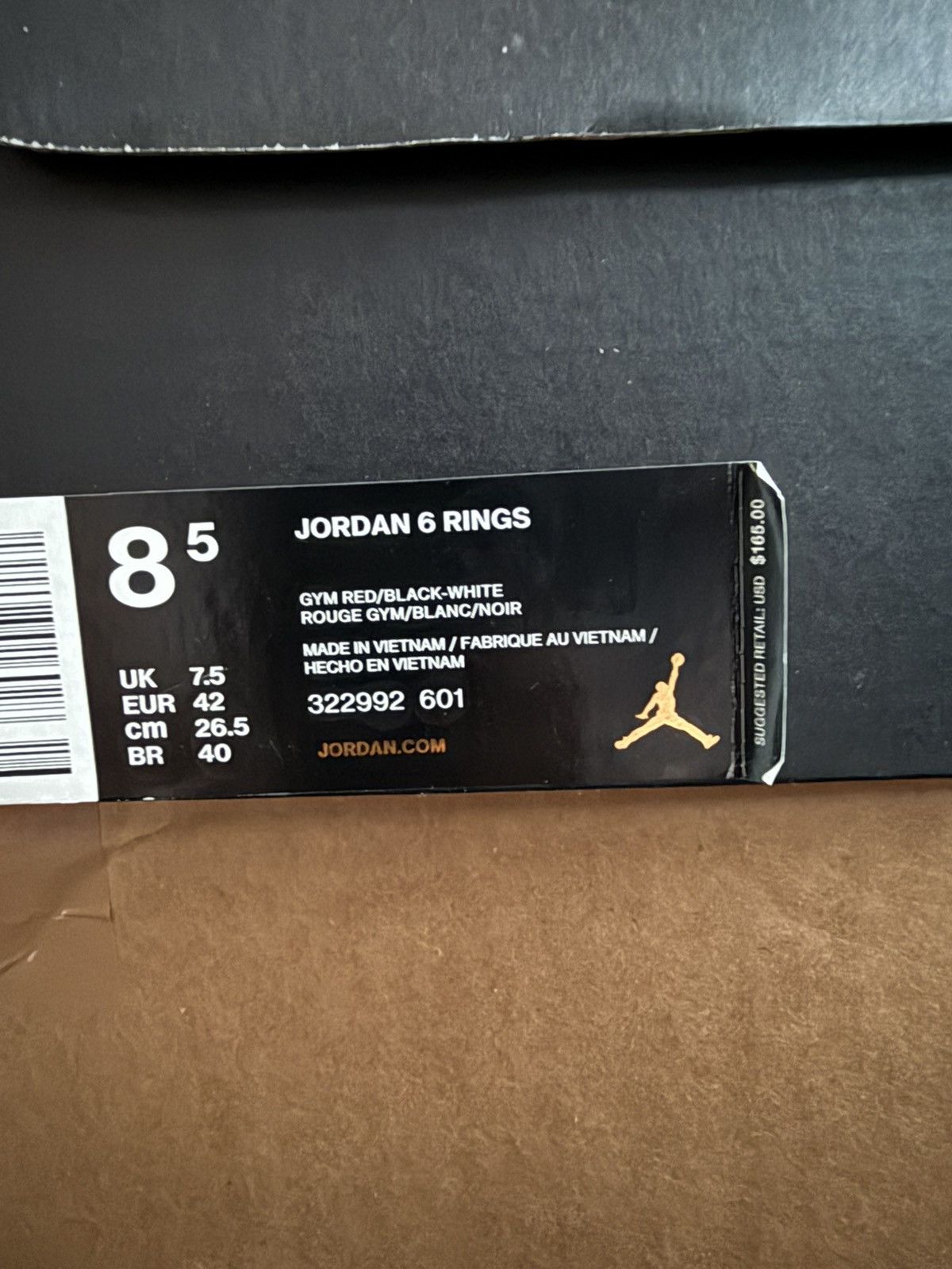 Jordan Brand Air Jordan 6 Rings 'Gym Red’ Size US 8.5 / EU 41-42 - 14 Thumbnail
