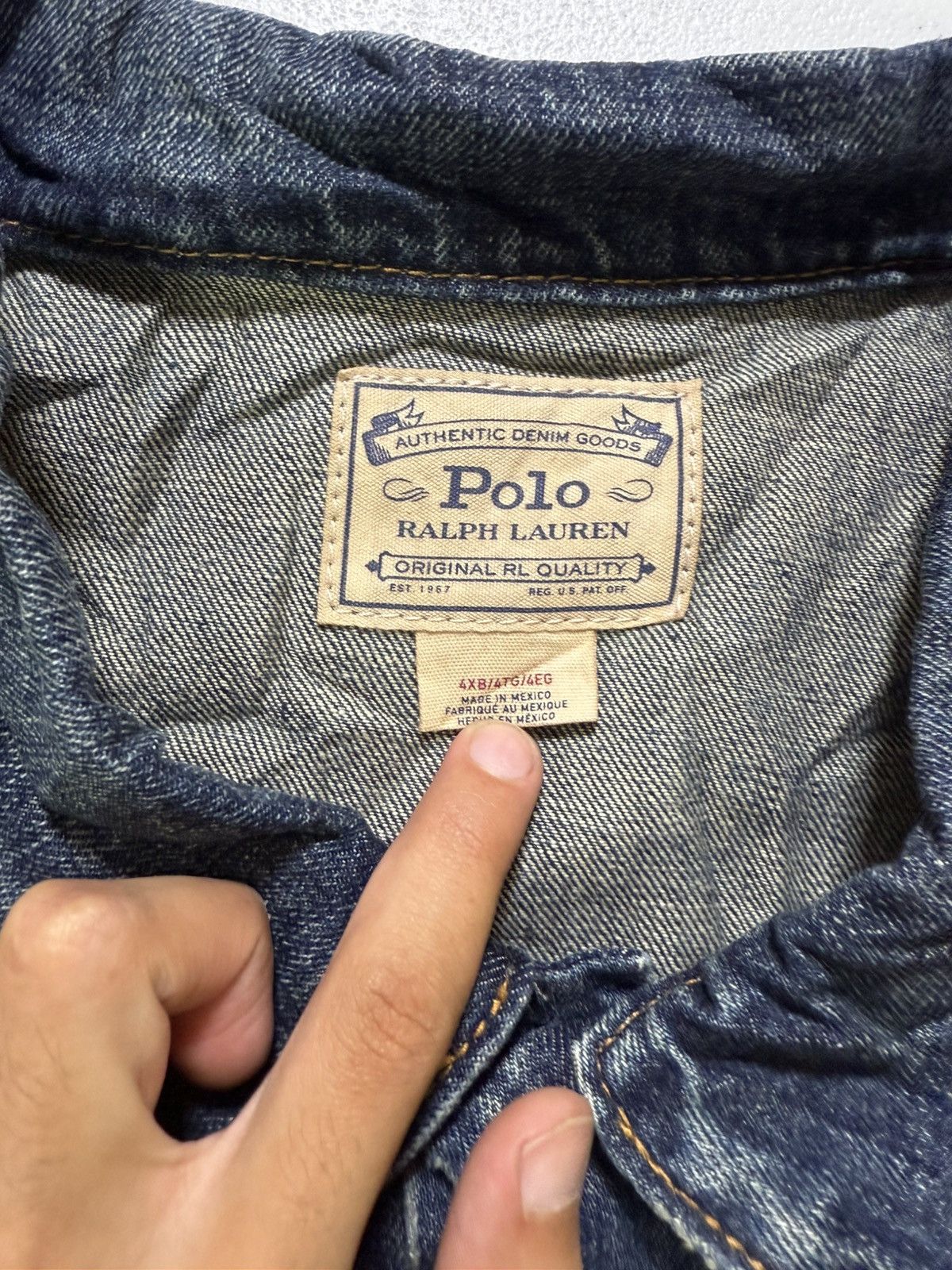 Polo Ralph Lauren 4xb New Polo Ralph Lauren Blue Core Replen Long Sleeve Size US XXL / EU 58 / 5 - 3 Thumbnail