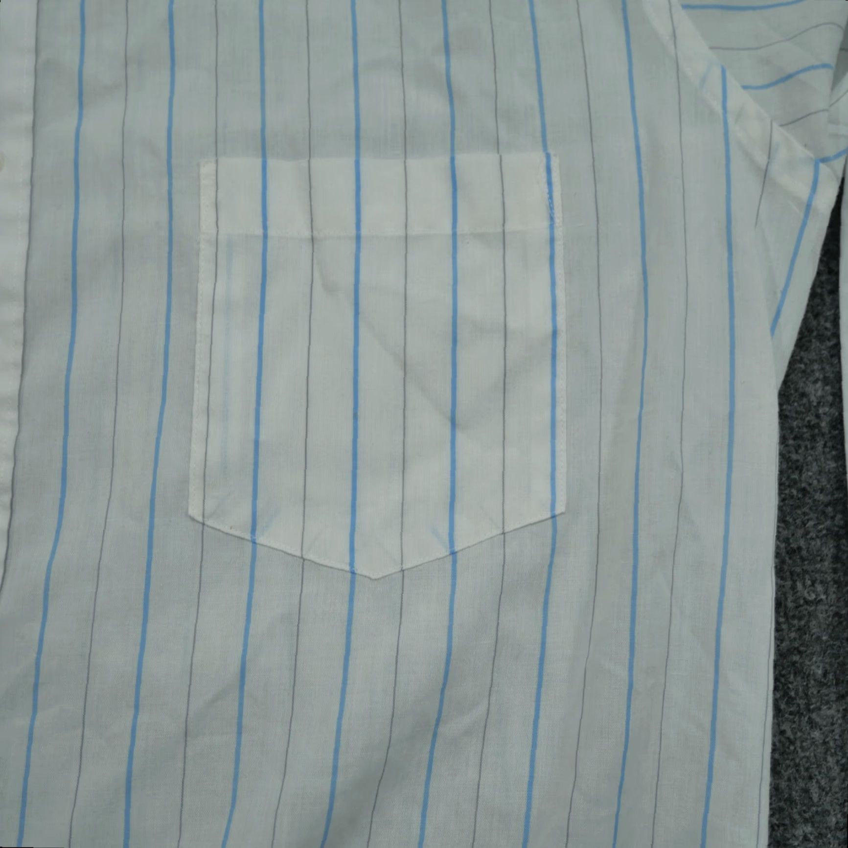 Vintage VINTAGE Gentry Shirt Mens XL White Striped Button-Up Fitted Shirt 80s Size US XL / EU 56 / 4 - 4 Thumbnail