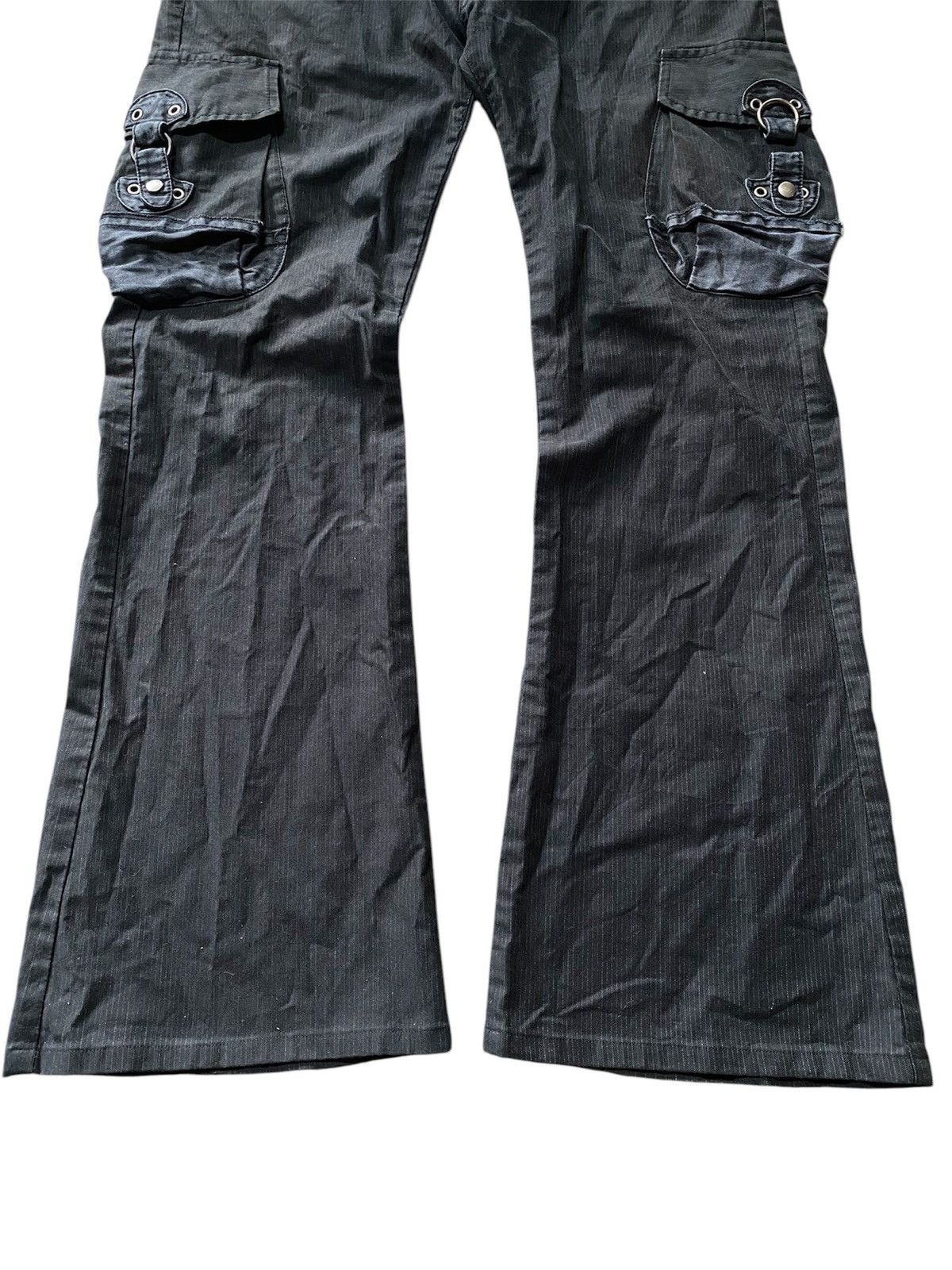 Japanese Brand Flared Cargo 3D Pocket Difference By Rupert Edge Japan Flare Size US 33 - 3 Thumbnail