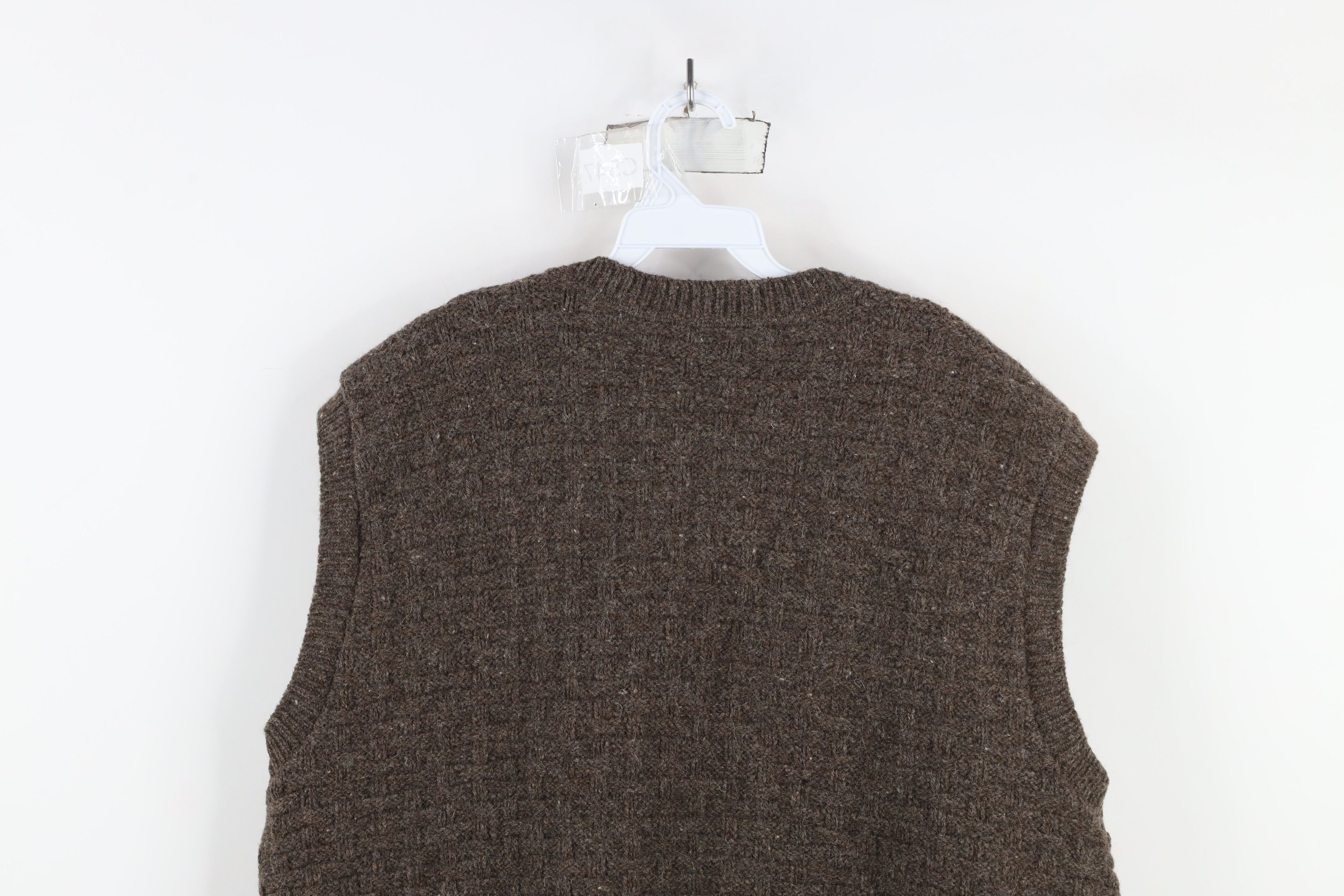 Orvis × Vintage Vintage 70s Orvis Cross Weave Knit Cardigan Sweater Vest USA Size US XXL / EU 58 / 5 - 9 Thumbnail