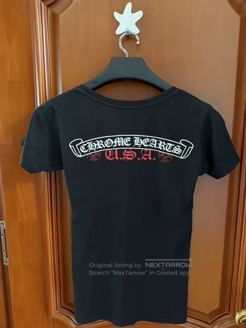 Chrome Hearts CHROME HEARTS Size M Black scroll red USA limited short sle Size US M / EU 48-50 / 2 - 2 Thumbnail