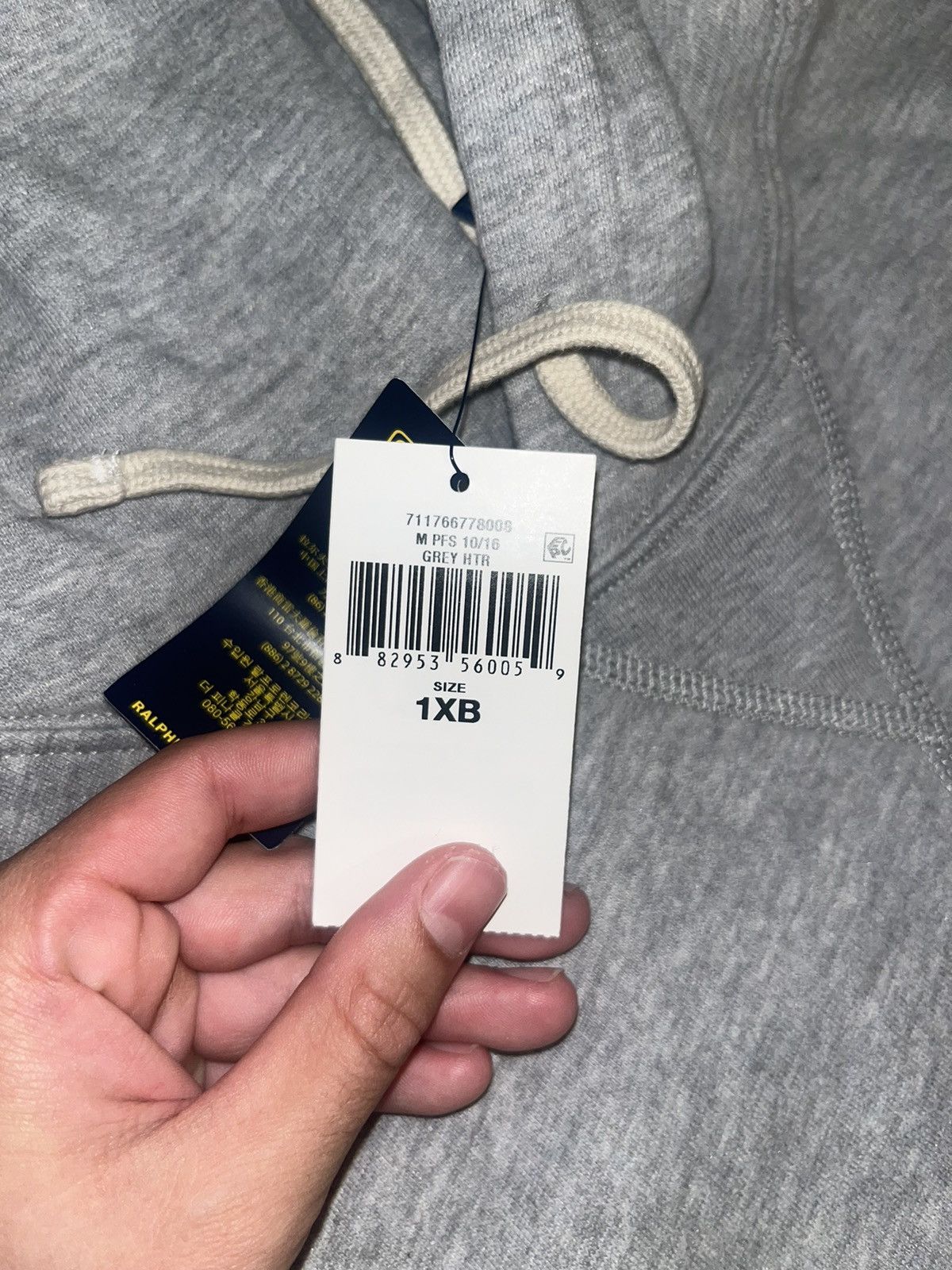 Polo Ralph Lauren RL Fleece Hoodie “Andover Heather” Size US L / EU 52-54 / 3 - 2 Thumbnail