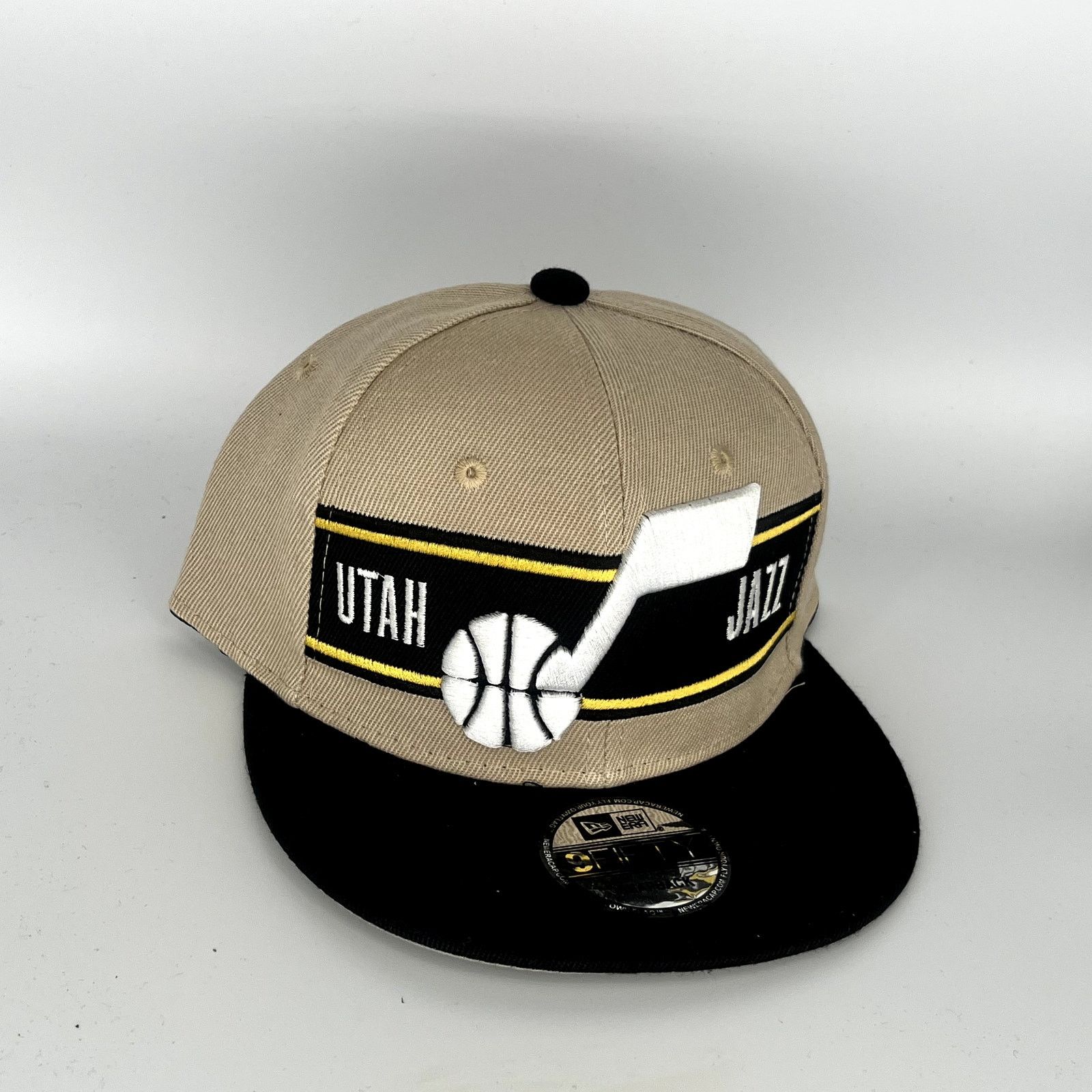 New Era Brown Black Utah Jazz New Era NBA 9Fifty Snapback Hat Size ONE SIZE - 3 Thumbnail