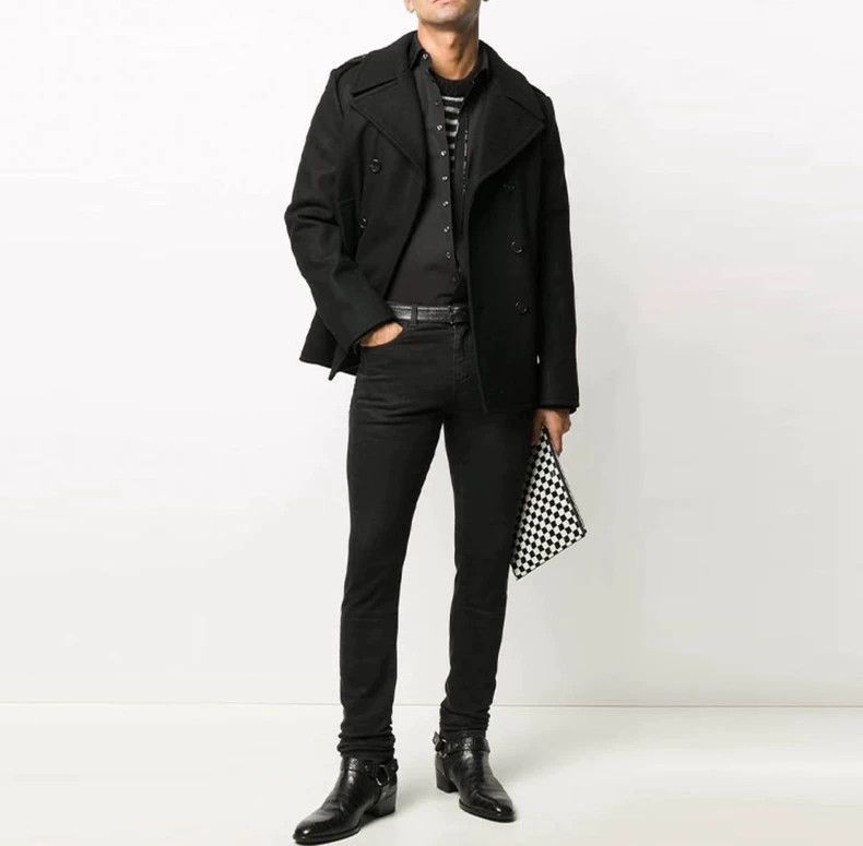 Saint Laurent Paris Saint Laurent Double-Breasted Wool Coat-2506 Size US M / EU 48-50 / 2 - 6 Thumbnail