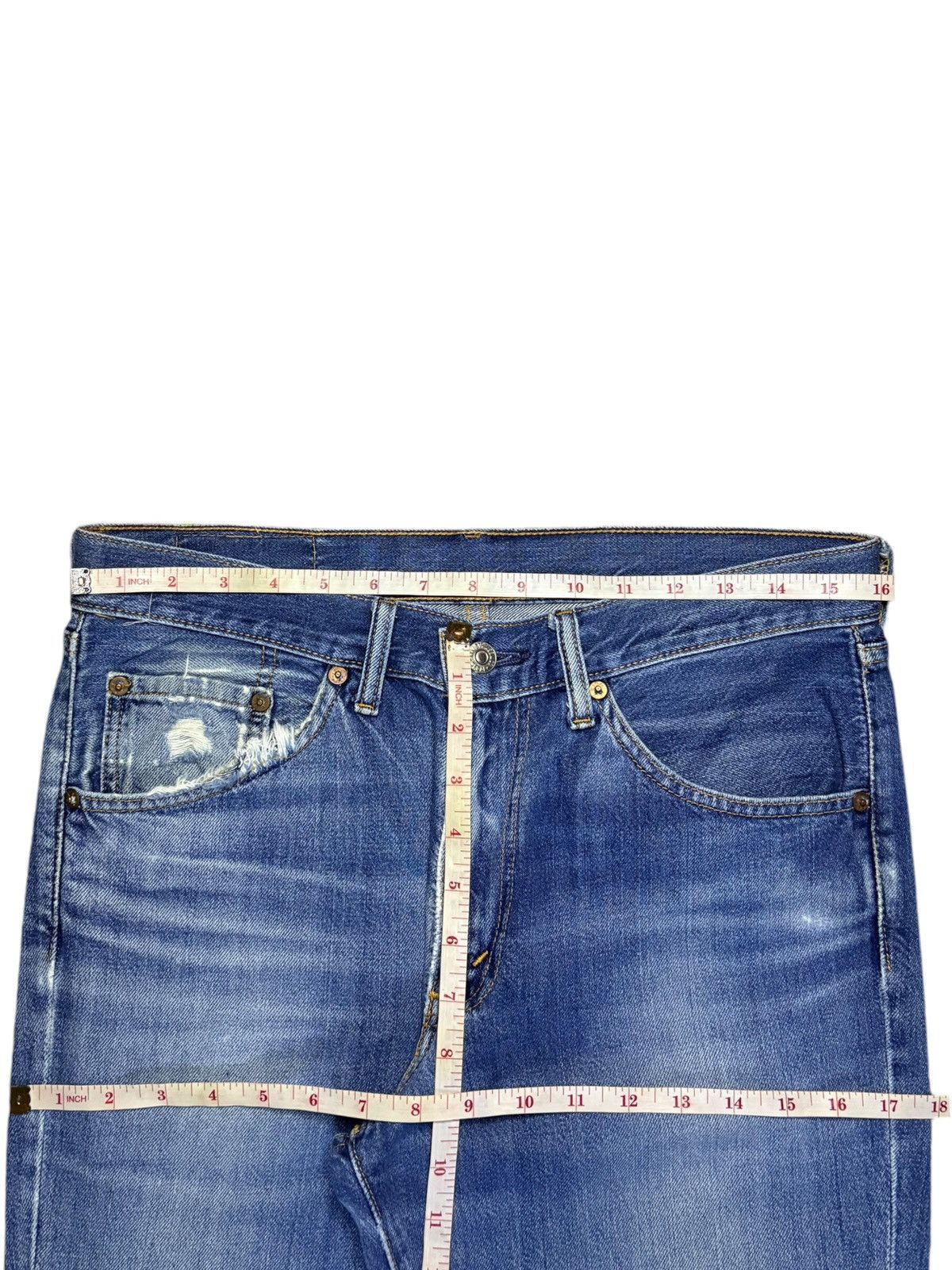 Levi's Vintage 90s Levis 517 Distressed Flare Bootcut Jeans Size US 32 / EU 48 - 12 Thumbnail