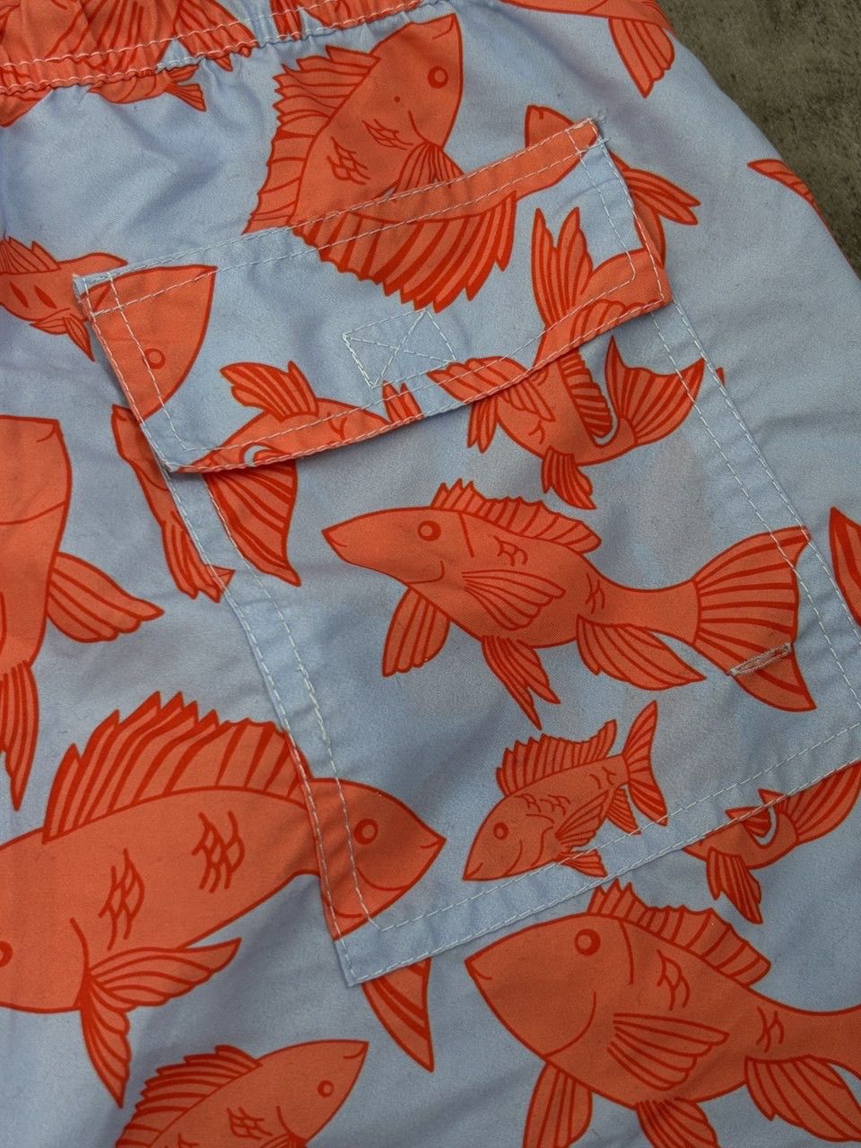 Vilebrequin Vilebrequin Fish AOP Blue Orange Shorts Swim Size US 39 - 10 Thumbnail