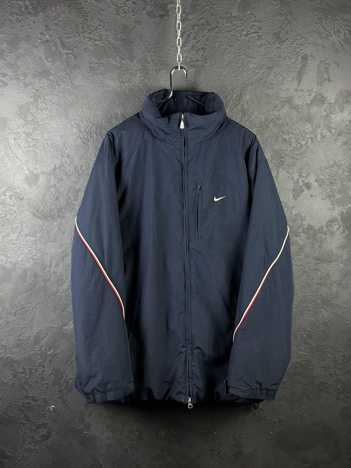 Nike × Vintage Vintage Nike Down Jacket Big Logo Swoosh Size US XL / EU 56 / 4 - 1 Thumbnail