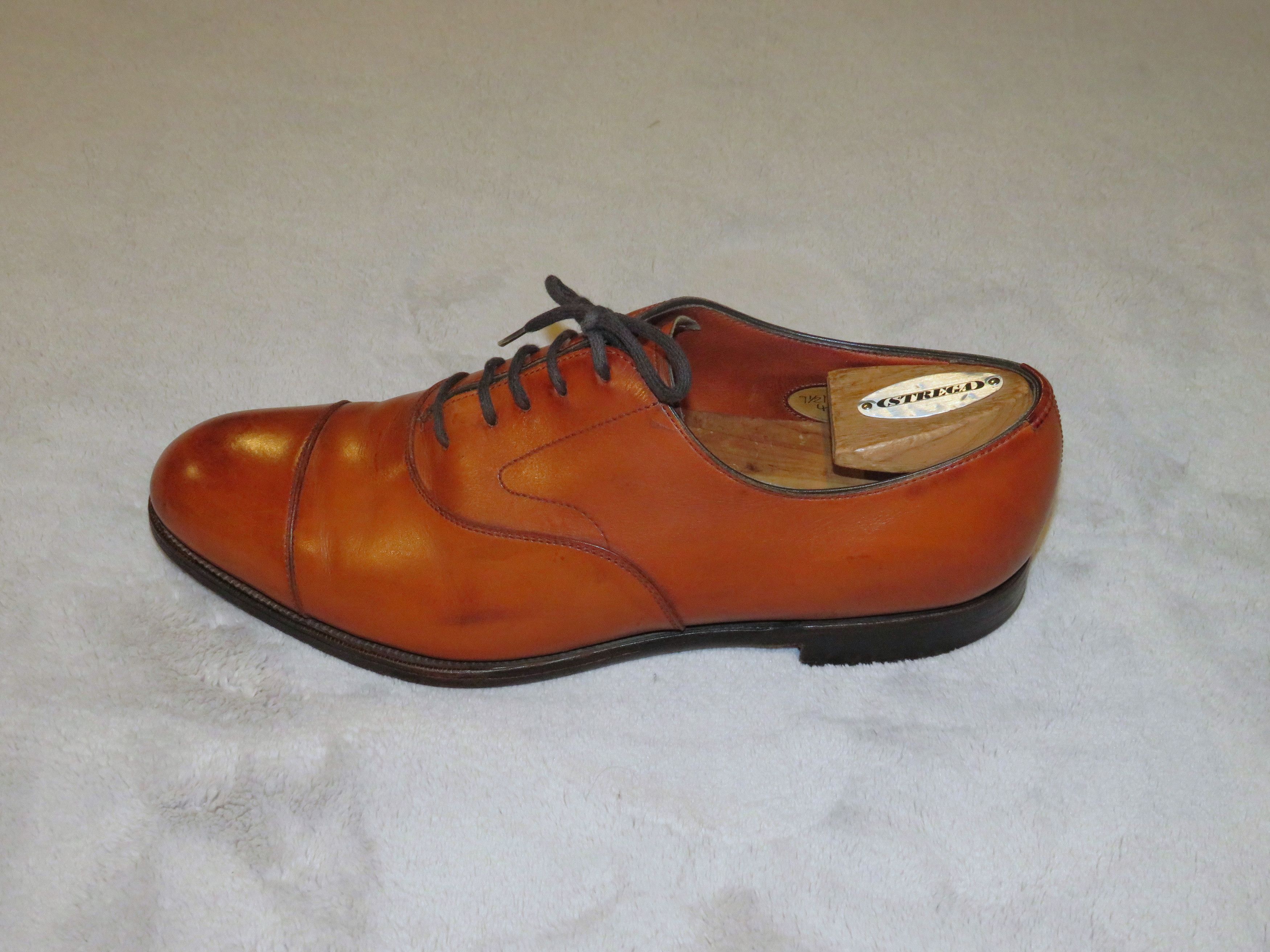 Edward Green Chelsea Burnt Pine Antiqued Leather Derby 202 Last Size 8D Size US 8 / EU 41 - 2 Thumbnail
