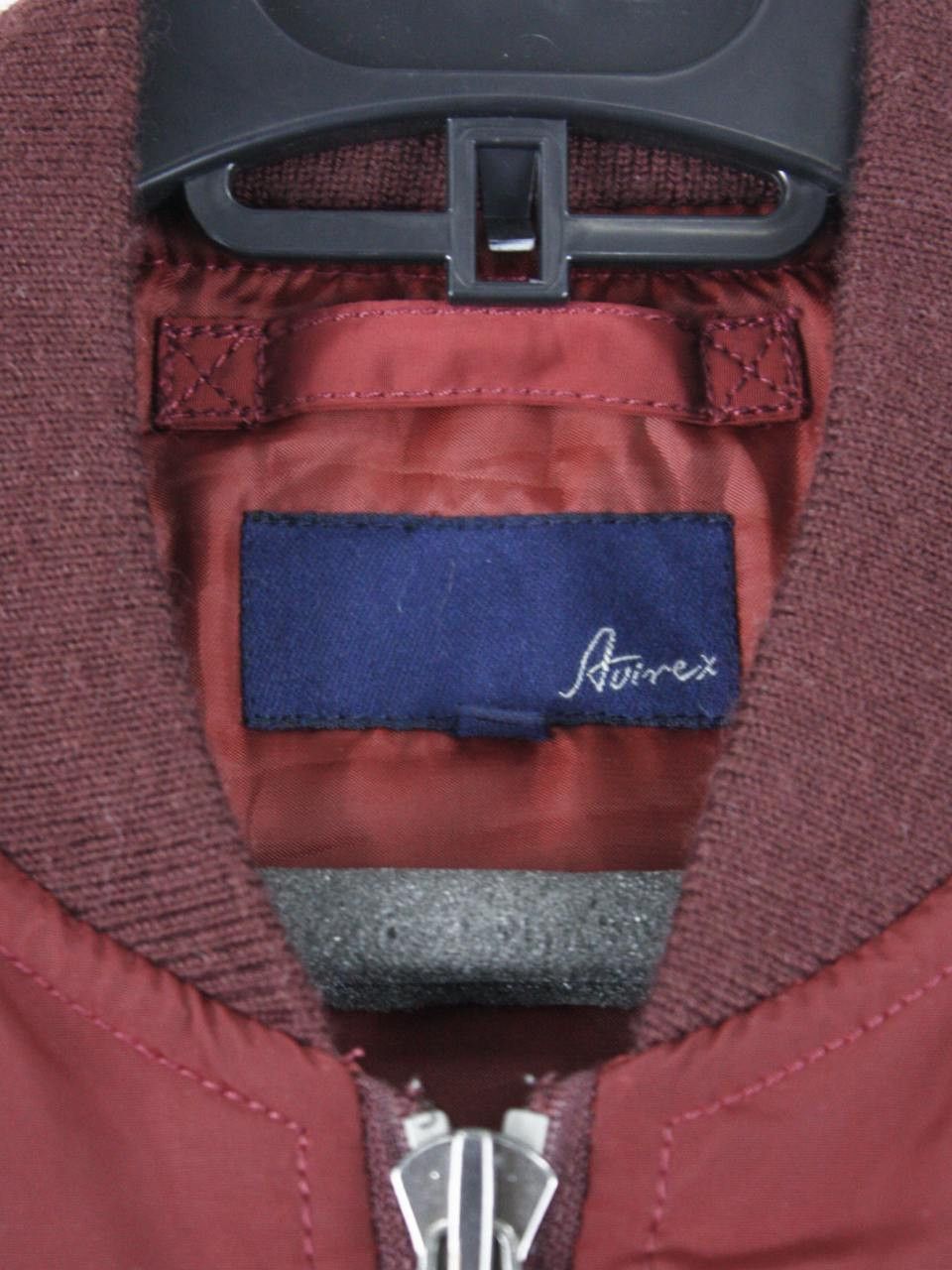 Avirex Avirex MA-1 Bomber Jacket Burgundy Vintage Flight Jacket Size US S / EU 44-46 / 1 - 6 Thumbnail