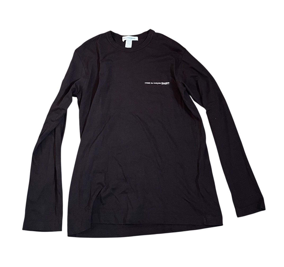 Comme des Garcons Cdg shirt logo black longsleeve Size US S / EU 44-46 / 1 - 1 Thumbnail