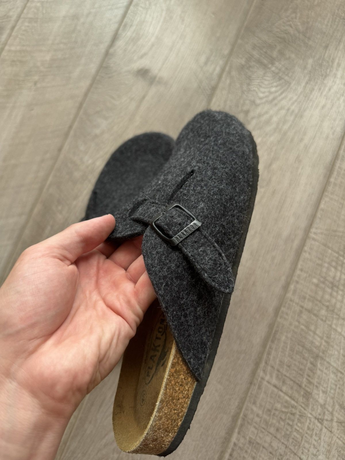 Vintage Plakton Wool Closed Slippers Made In Spain Size EU 45 Size US 11 / EU 44 - 3 Thumbnail