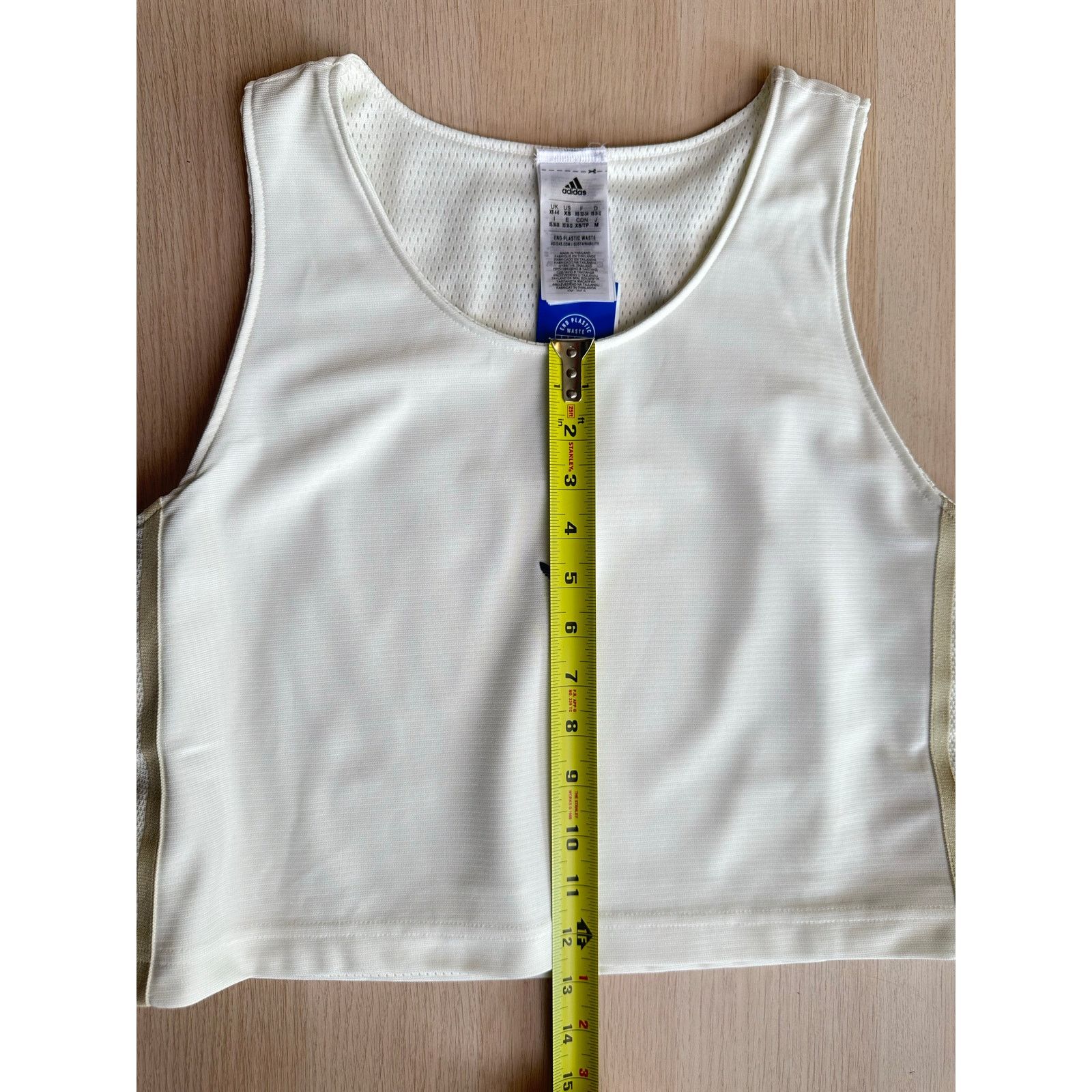 Adidas Adidas White Cropped Tanktop - Size XS - New Size XS / US 0-2 / IT 36-38 - 6 Thumbnail