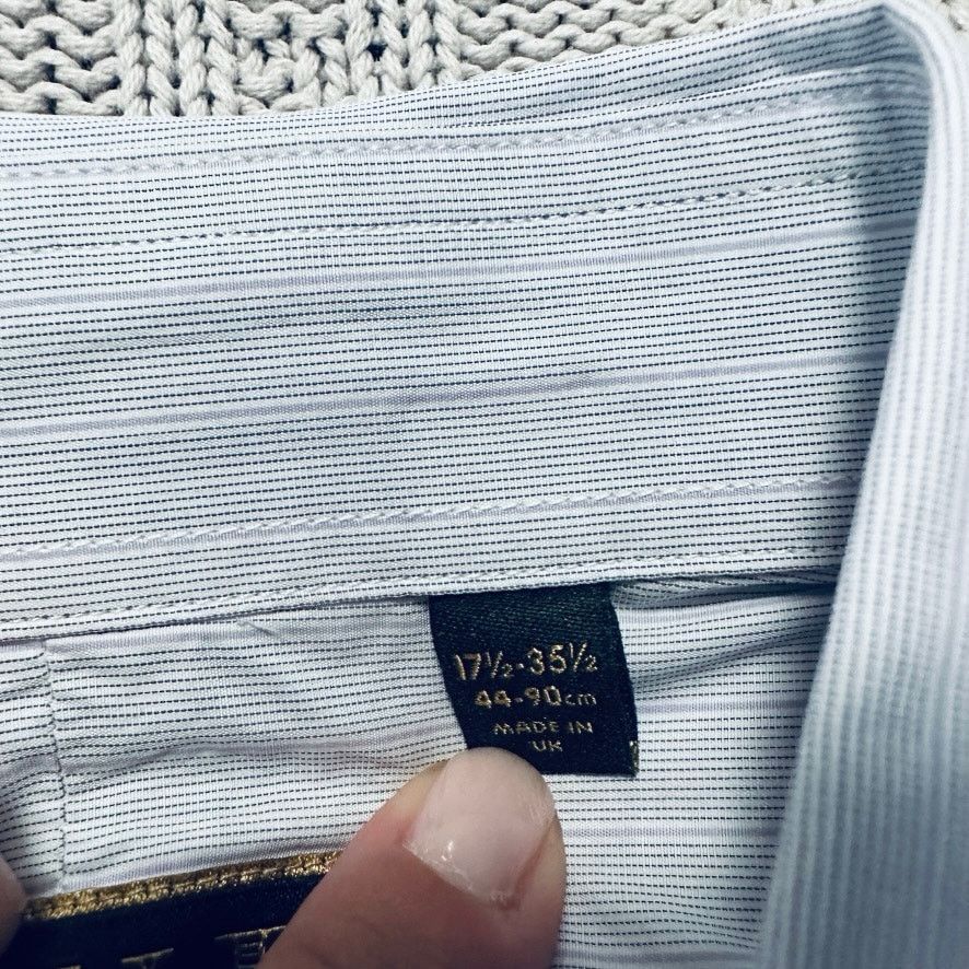 Thomas Pink Thomas Pink gray micro stripe Imperial fit button down Size US XL / EU 56 / 4 - 6 Thumbnail