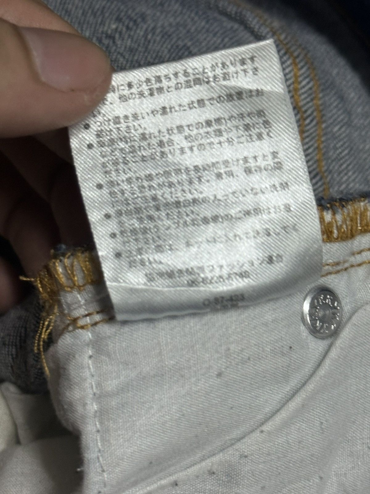 Japanese Brand Japan Straight Jeans With Neat Flower Stich and Faded Wash Size US 31 - 13 Thumbnail