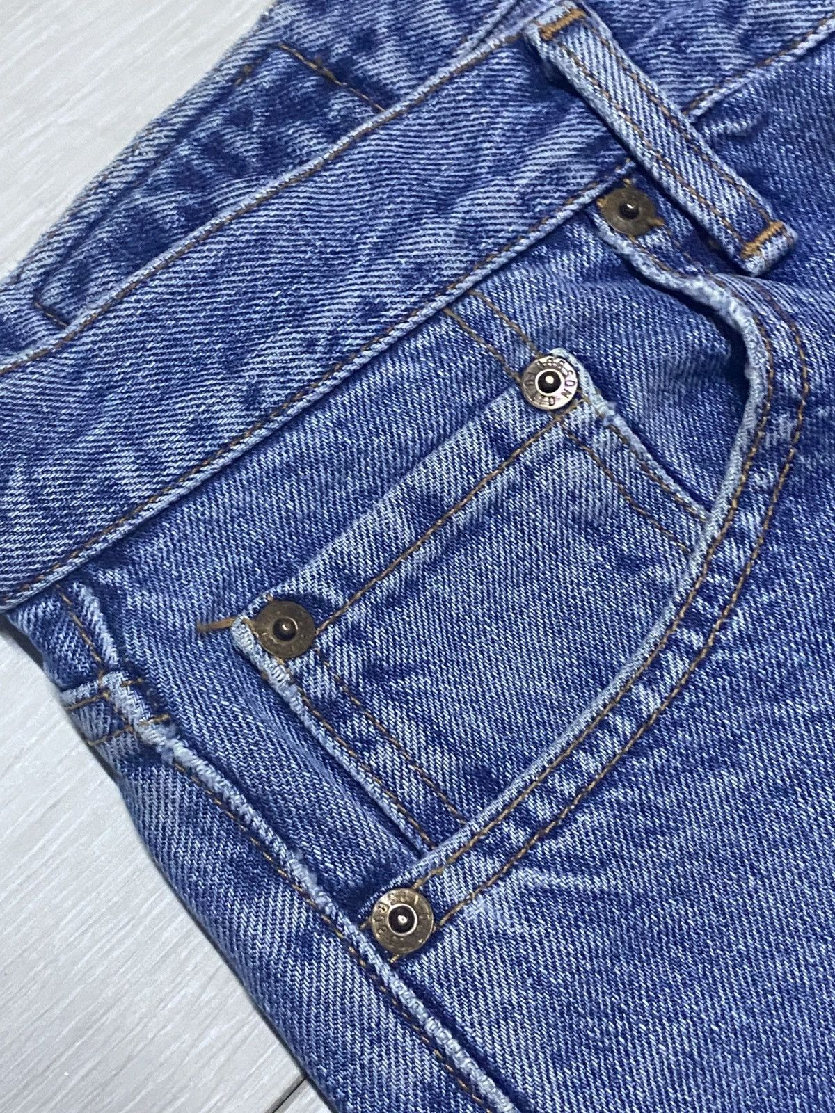 Japanese Brand Vintage Bobson Feel The Best Basic Blue Jeans Size US 31 - 7 Thumbnail