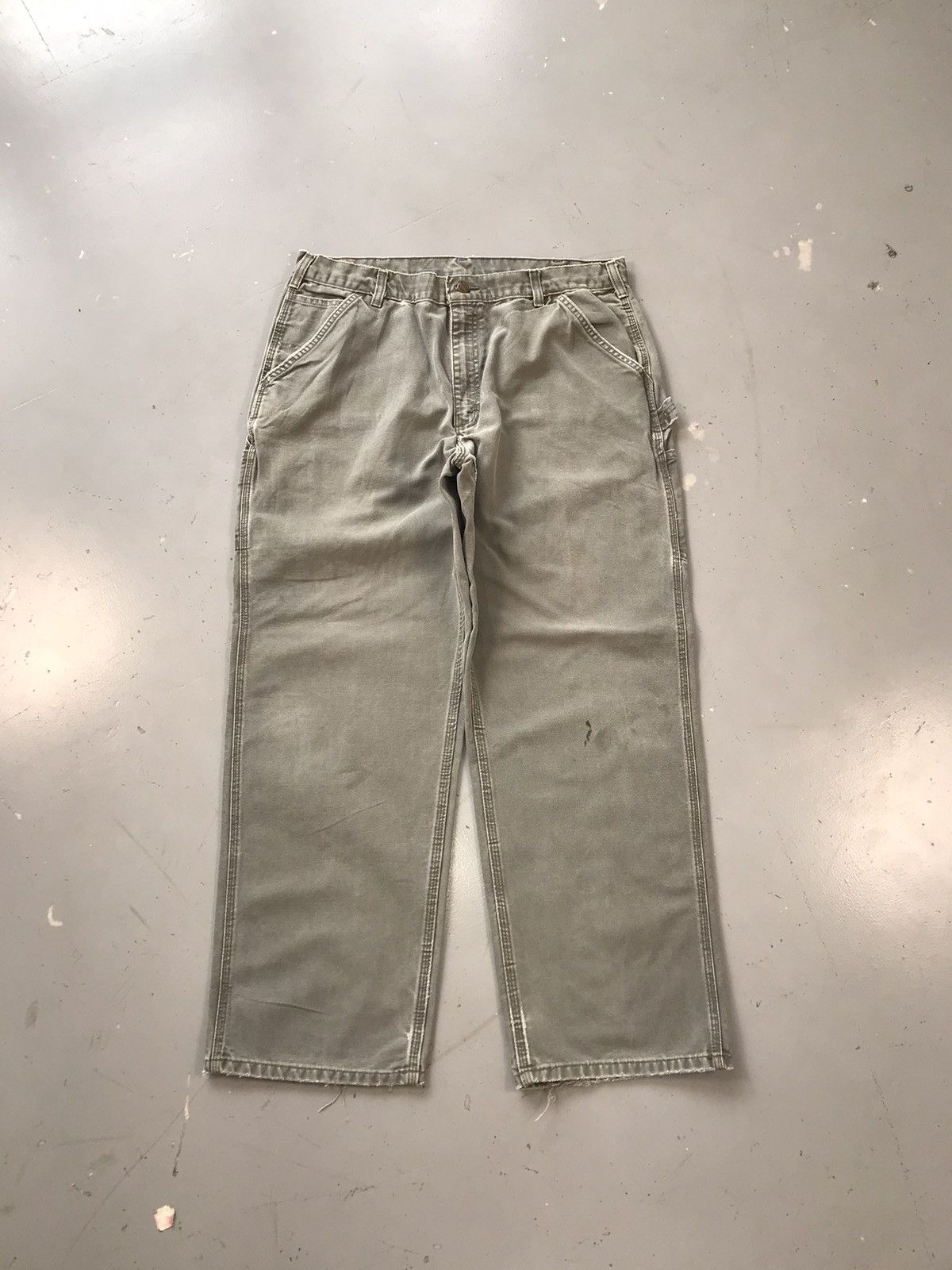 Carhartt × Vintage Vintage moss green Carhartt B11 mos denim Size US 38 / EU 54 - 1 Thumbnail