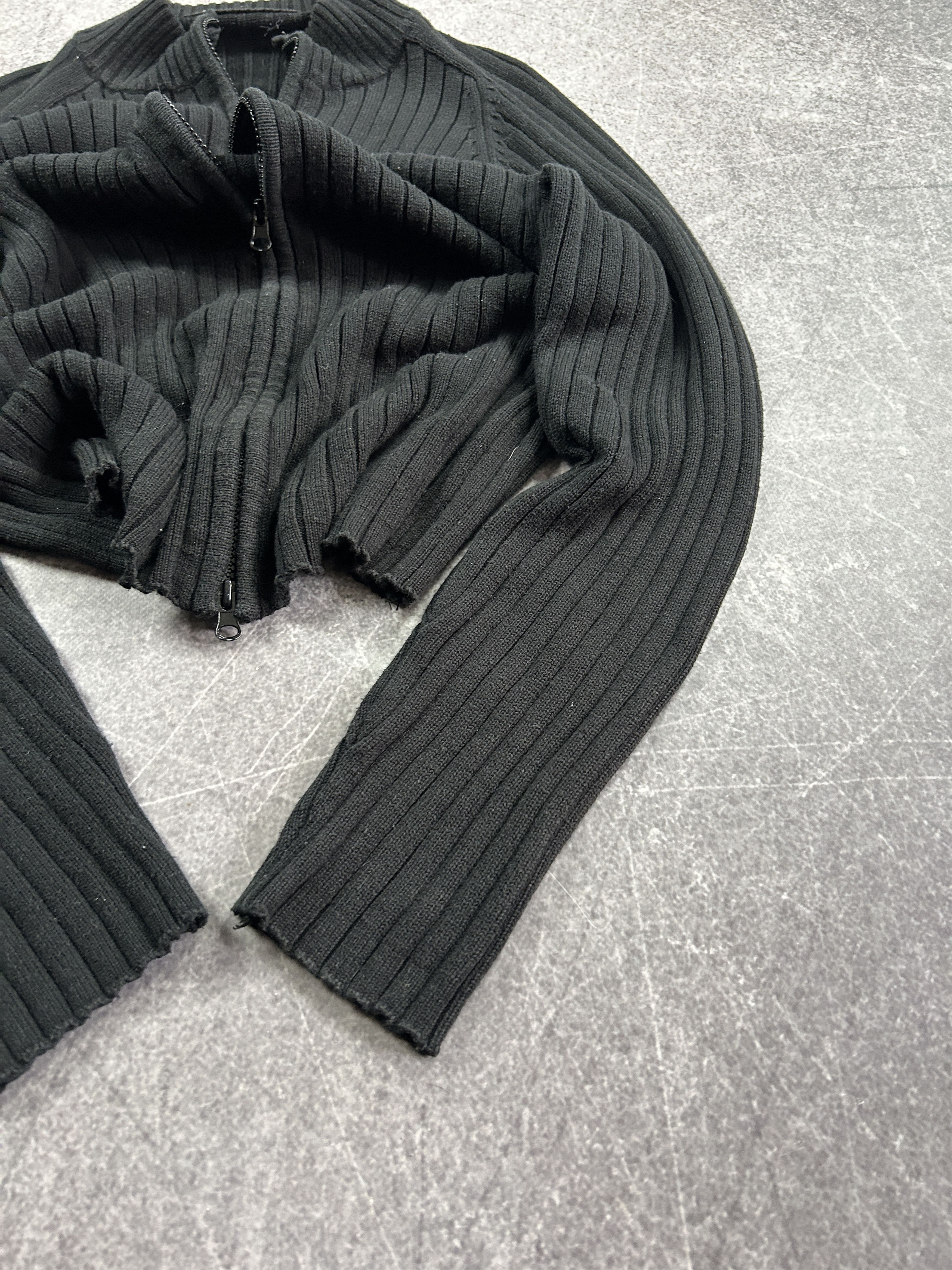 Japanese Brand vintage Y2K Junya Watanabe Balenci Style Zip Sweater 90s Size US S / EU 44-46 / 1 - 3 Thumbnail