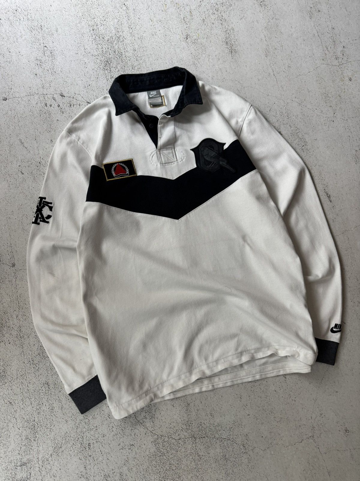Nike × Vintage Nike Vintage Brazil Canarinho Caldeirao 10 Regby Long Sleeve Size US L / EU 52-54 / 3 - 3 Thumbnail