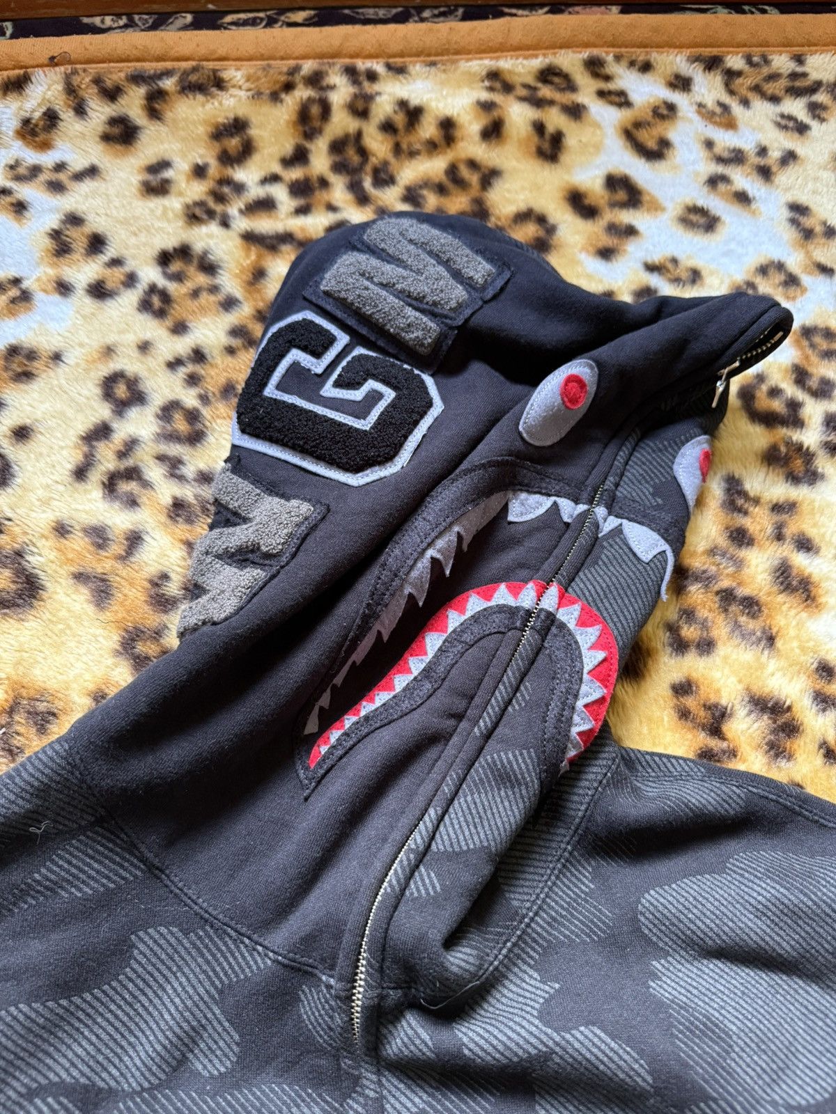 Bape Reflector Camo Shark Full Zip Hoodie Size US XL / EU 56 / 4 - 5 Thumbnail