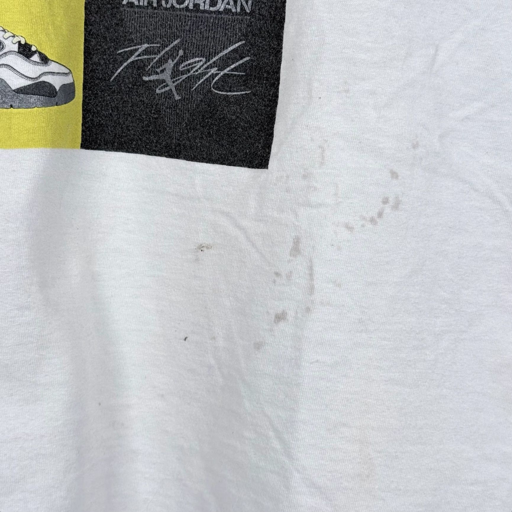 Jordan Brand Air Jordan Retro 4 Lightning T-Shirt White Men XL Size US XL / EU 56 / 4 - 4 Thumbnail