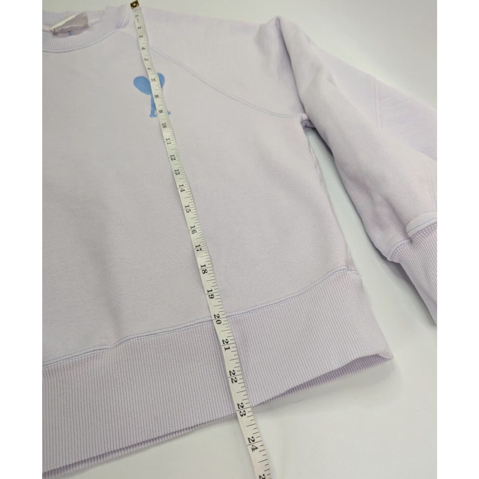 Vintage AMI Paris Alexandre Mattiussi Sweatshirt XS Purple Logo Crew Neck Raglan Sleeve Women Casual/Chic Size XS / US 0-2 / IT 36-38 - 6 Thumbnail