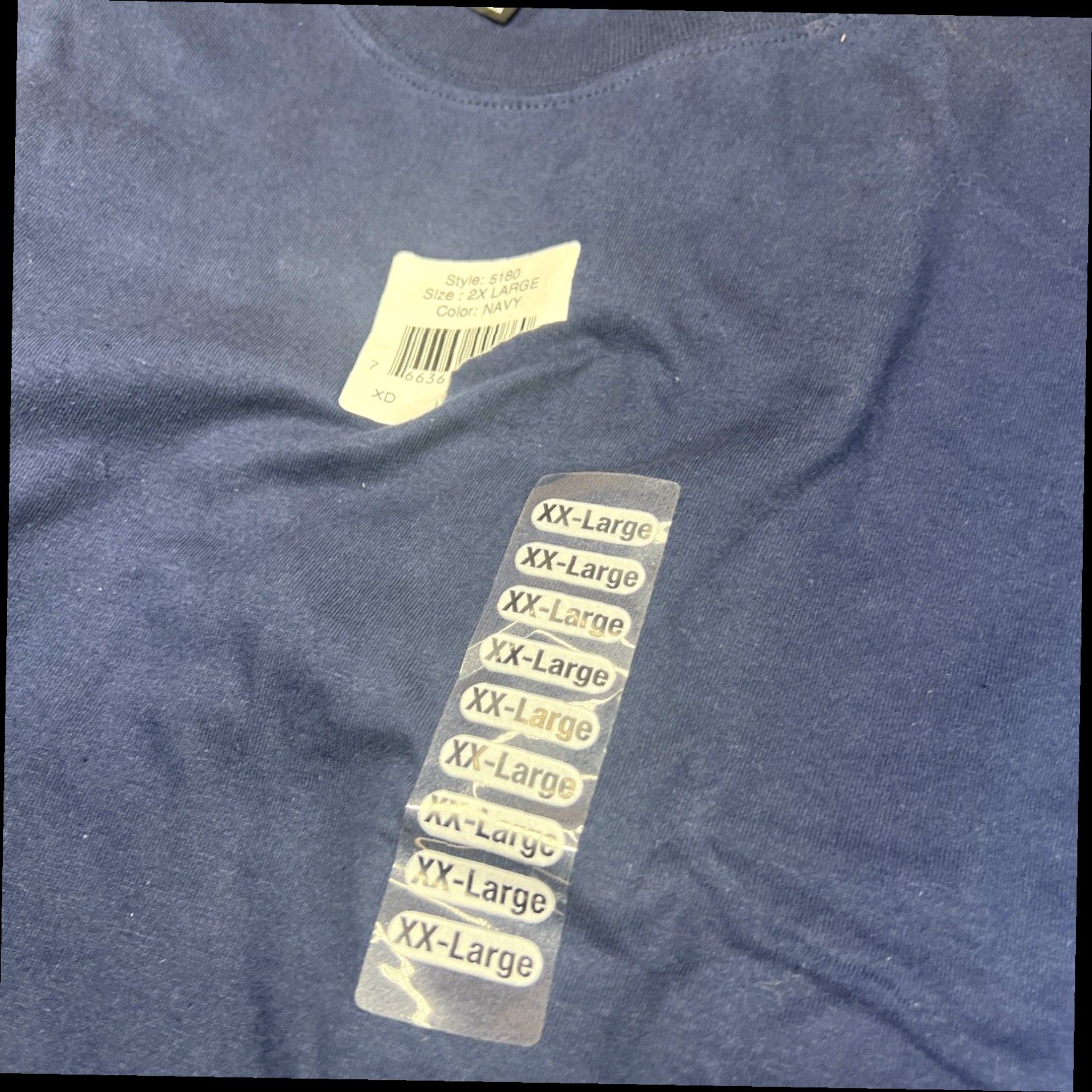 Hanes Four Blank T Shirts 3 Hanes Beefy 1 Russell Athletic 2XL Black Blue new W Tags Size US XXL / EU 58 / 5 - 7 Thumbnail