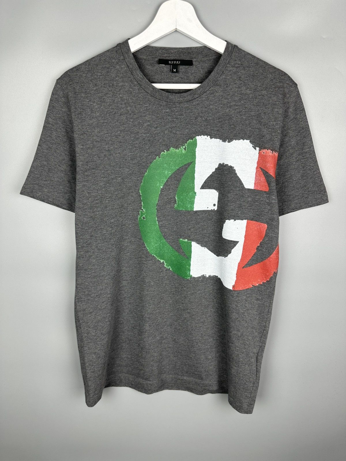 Gucci Gucci Big Logo T Shirt Tee Old Money Luxury Polo Size US M / EU 48-50 / 2 - 1 Thumbnail