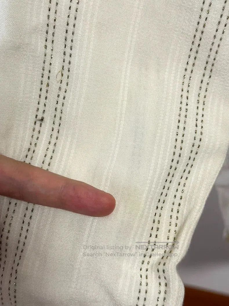 Saint Laurent Paris Saint Laurent Metallic Stripe Button-Up Shirt. Size US M / EU 48-50 / 2 - 3 Thumbnail
