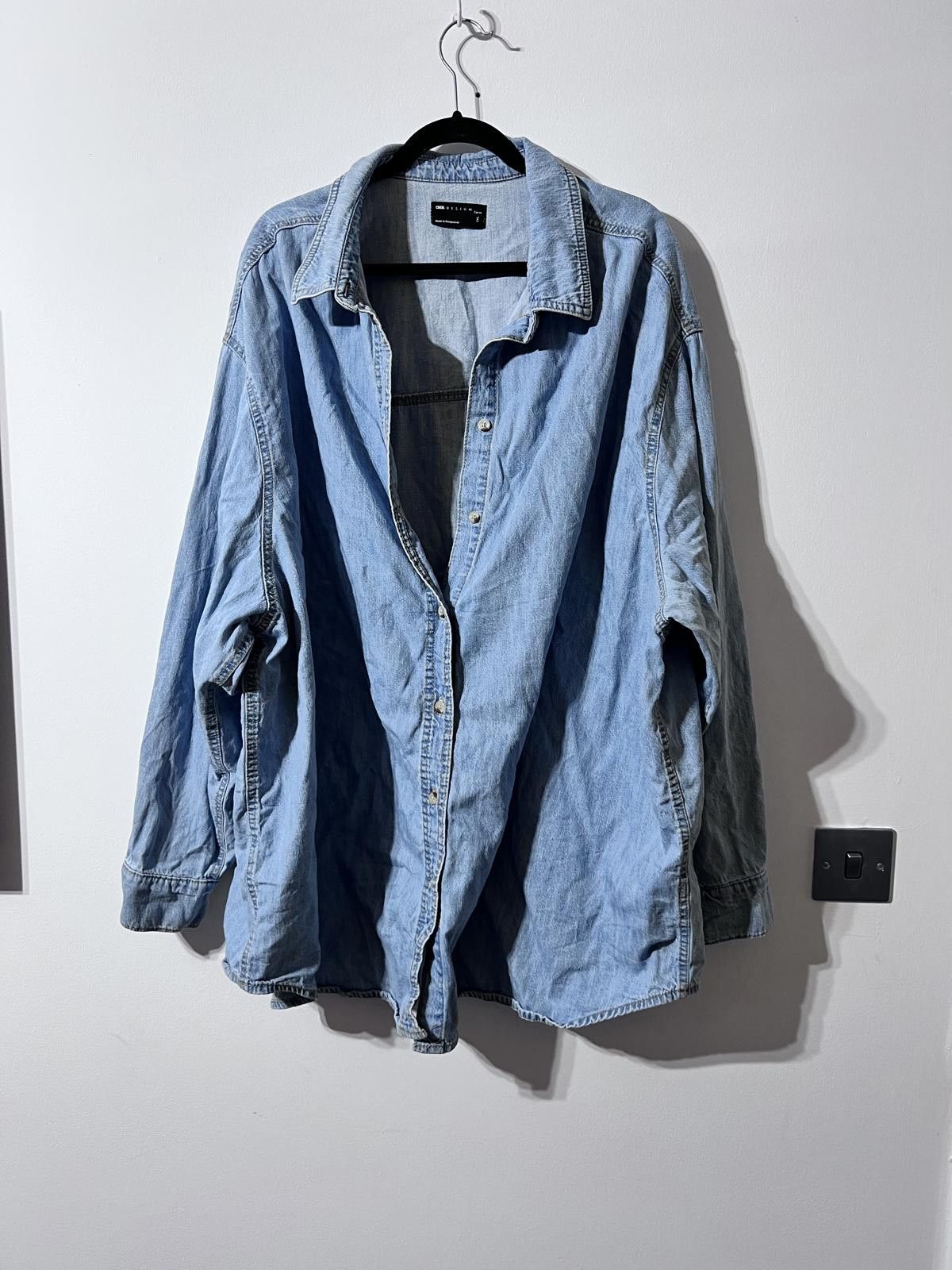 Other ASOS Curve Oversized Denim Shirt Size 2XL (UK 24–26) Size 3XL / US 20-22 - 2 Thumbnail