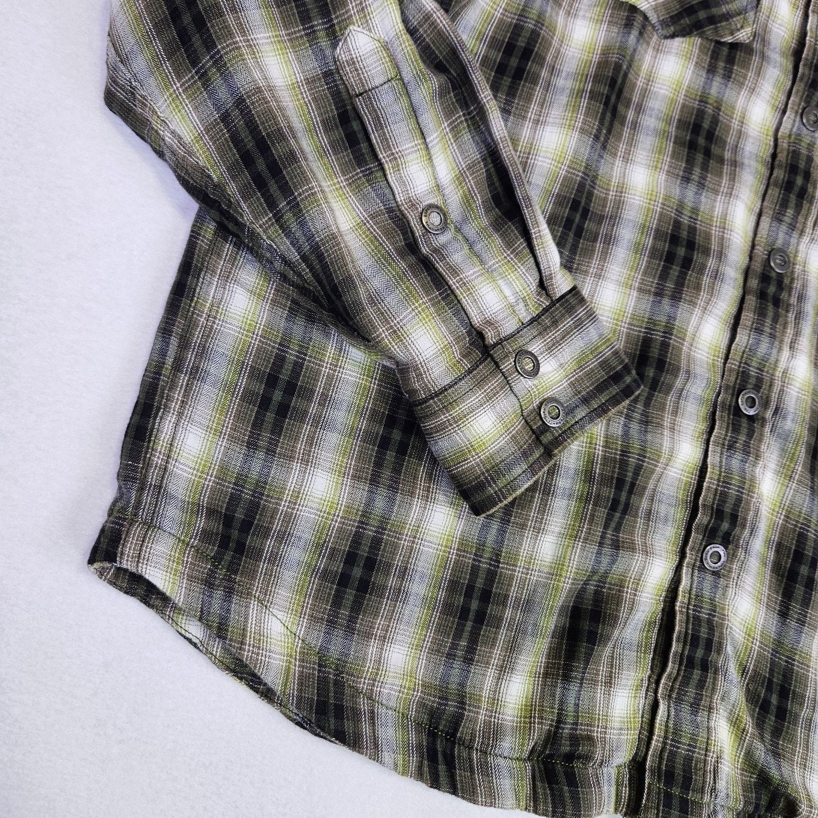 Prana PRANA Asylum Plaid Snap Flannel Shacket Thermal Lined Size US M / EU 48-50 / 2 - 6 Thumbnail