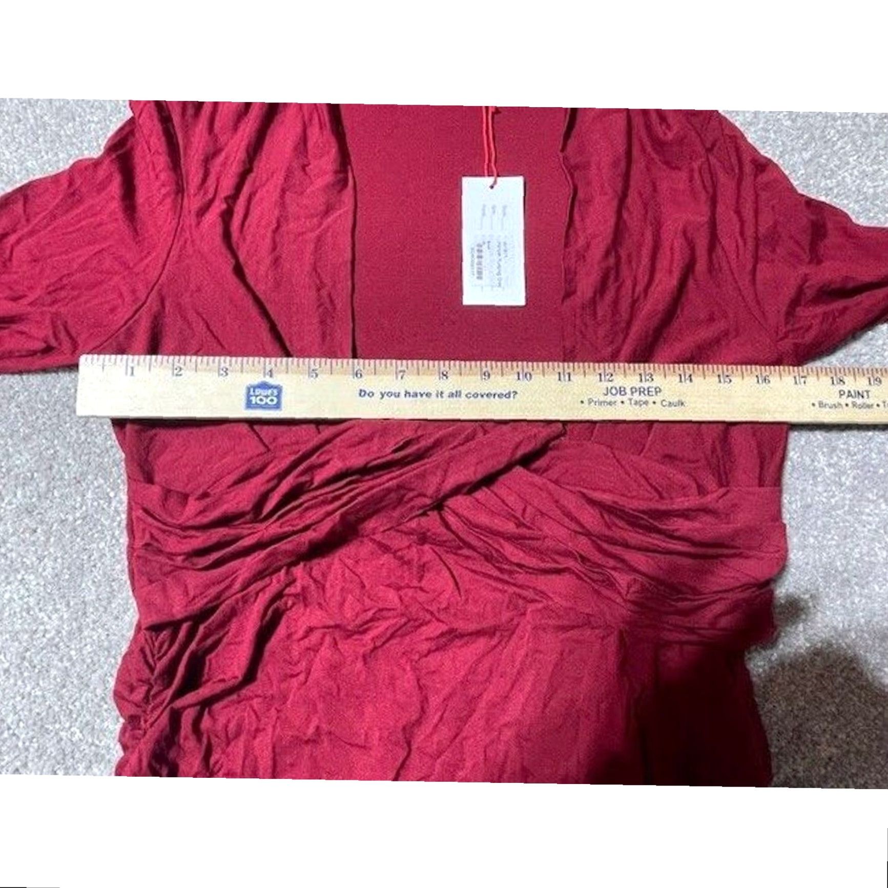 Vintage Ripe Maternity Cross Your Heart Harper Nursing Dress XL V-Neck Midi Knit Jersey Red Womens Size XL / US 12-14 / IT 48-50 - 4 Thumbnail