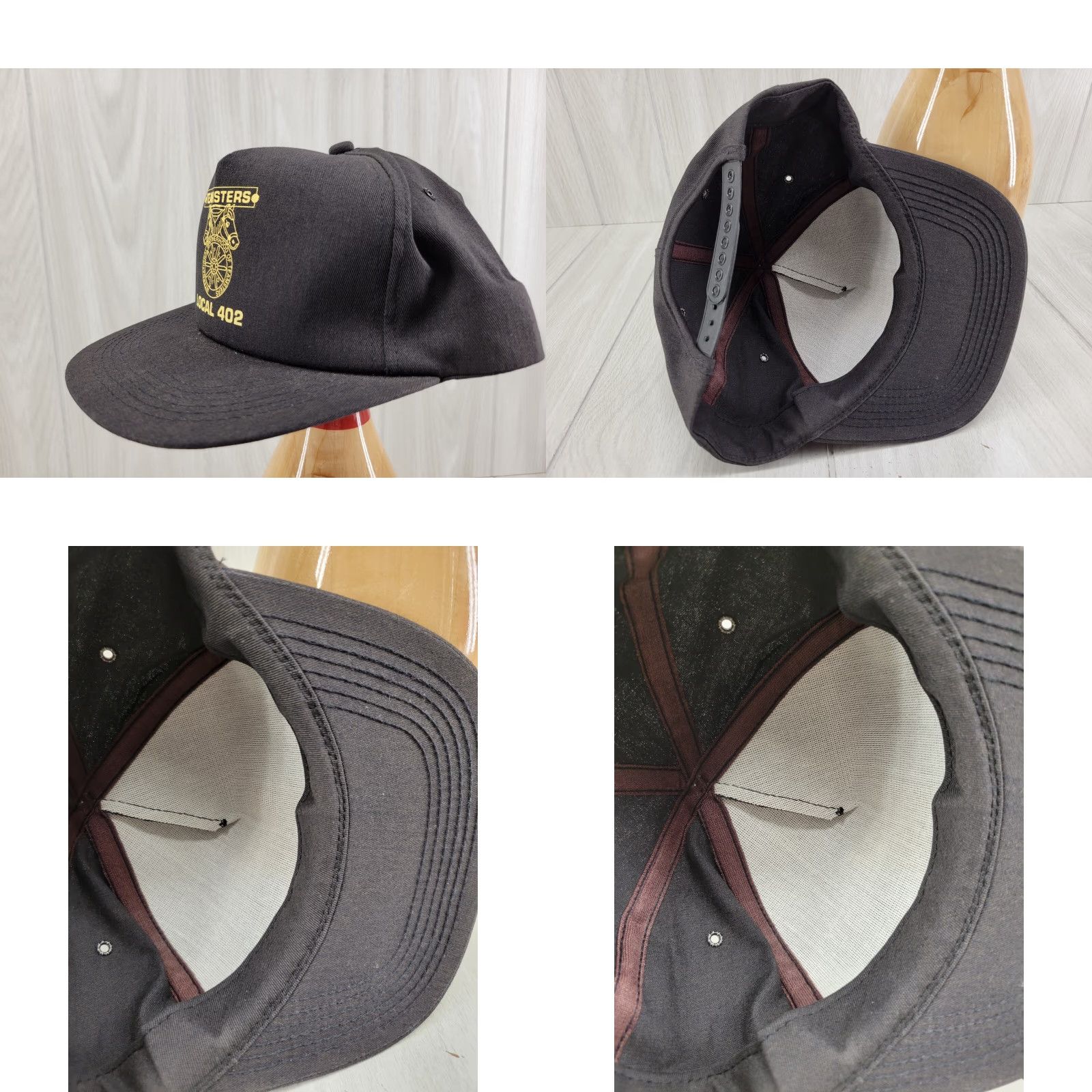 Vintage VINTAGE Legend Trucker Hat Black Local 402 Teamsters Logo Adjustable Men Twill Hat Size ONE SIZE - 9 Thumbnail