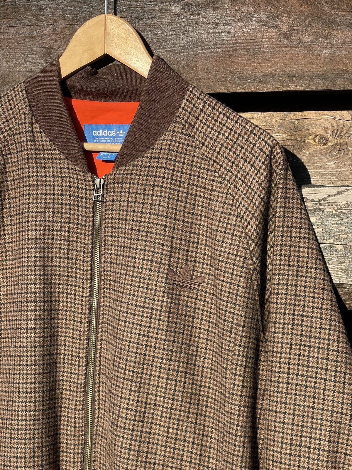 Adidas 2015 Adidas Tweed Wool Bomber Jacket UK style checkered Size US L / EU 52-54 / 3 - 4 Thumbnail