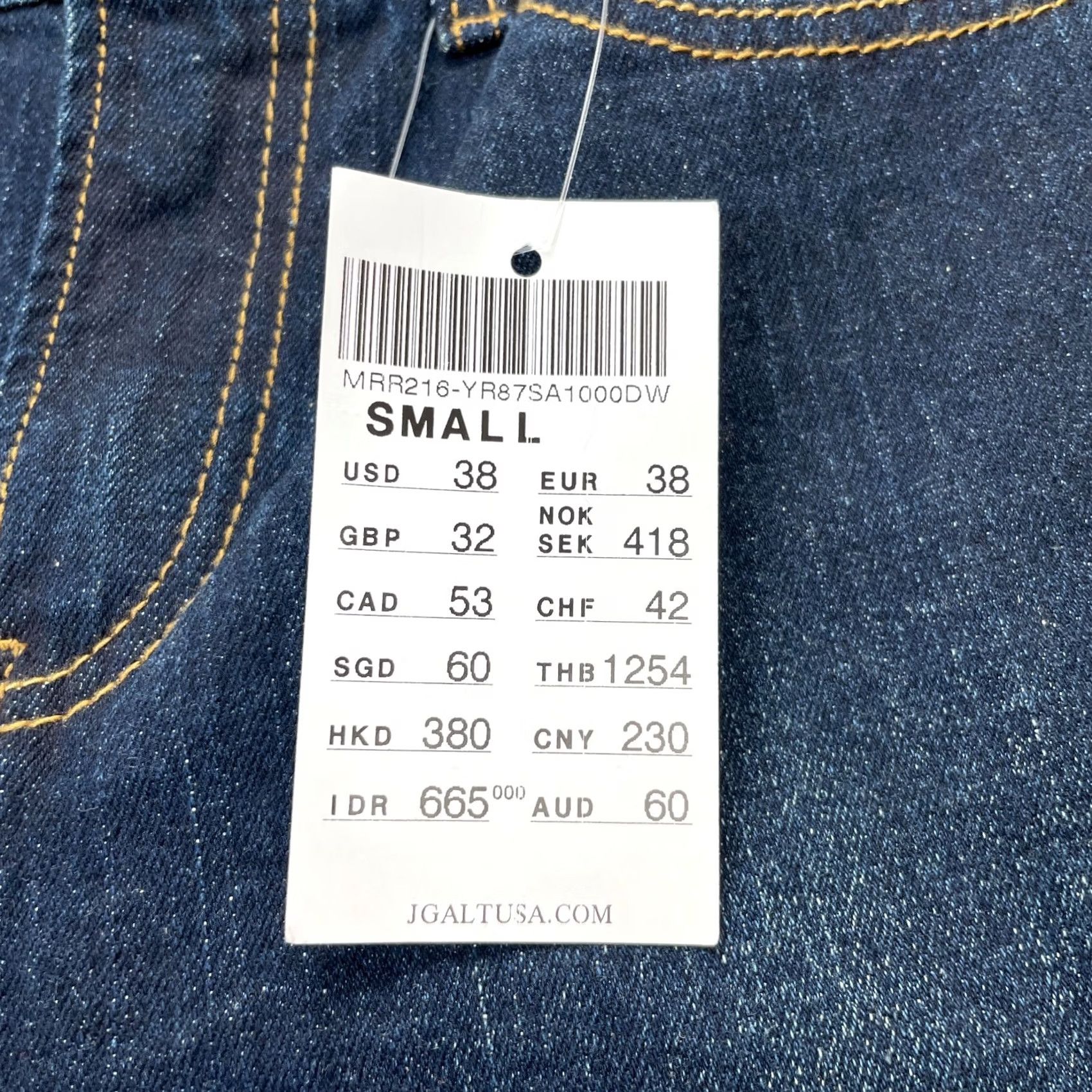 Denime J. Galt Jeans Womens Small Blue Bootcut Denim Cotton Medium Wash Shanghai Shirt Size 28" / US 6 / IT 42 - 6 Thumbnail