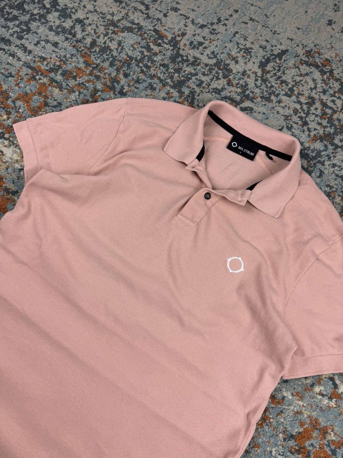 MA.STRUM MA.STRUM salmon pink embroidered logo polo tee massimo osti Size US S / EU 44-46 / 1 - 4 Thumbnail