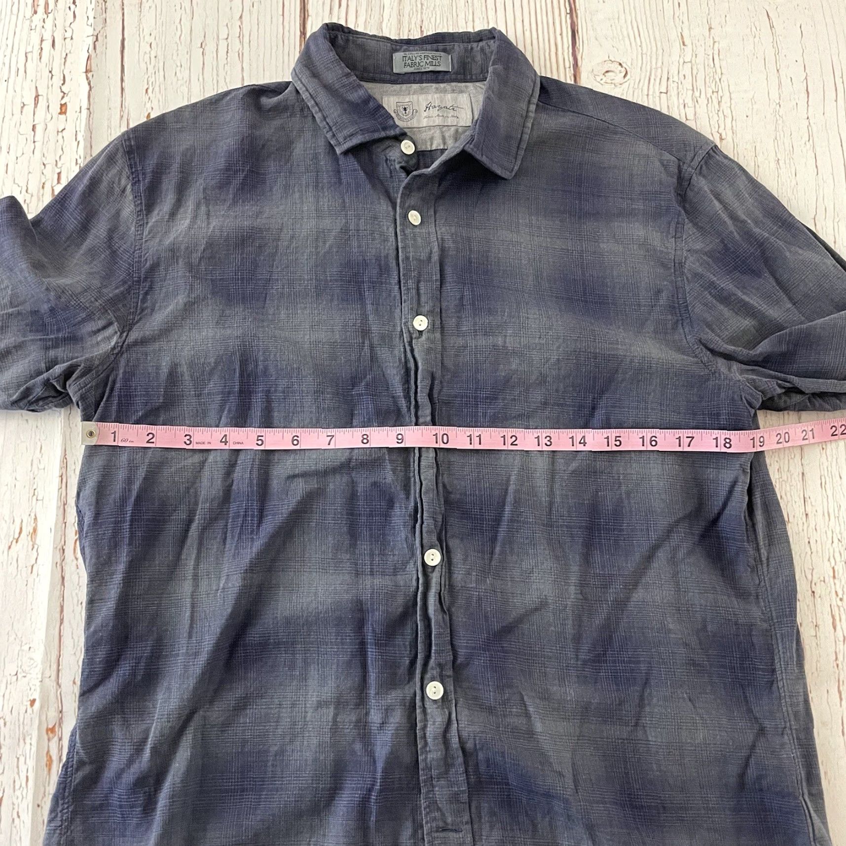 Vintage Hayati Shirt Men's M Blue Plaid Button-Up Long Sleeve Size US M / EU 48-50 / 2 - 4 Thumbnail