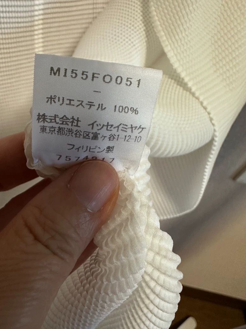 Issey Miyake Issey Miyake size:one size A white long-sleeved coat Size XS / US 0-2 / IT 36-38 - 5 Thumbnail