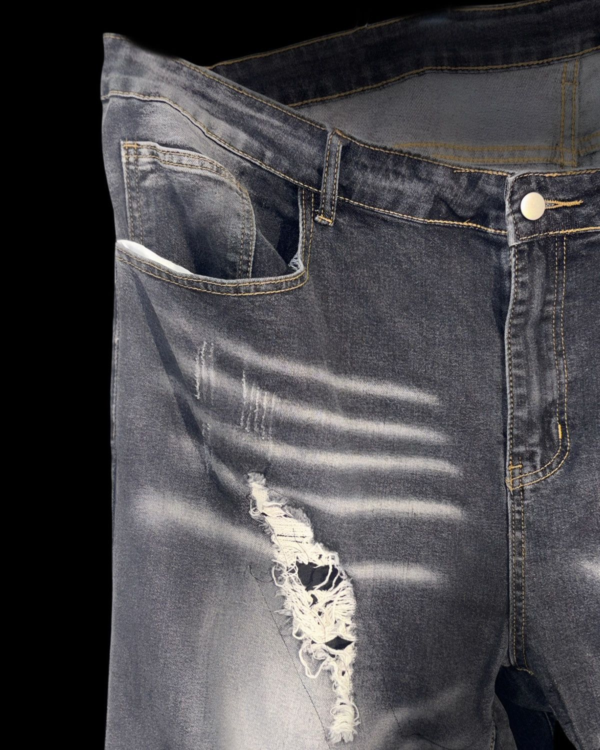 Other Deconstructed custommade distressed sagged pants Size US 44 / EU 60 - 5 Thumbnail