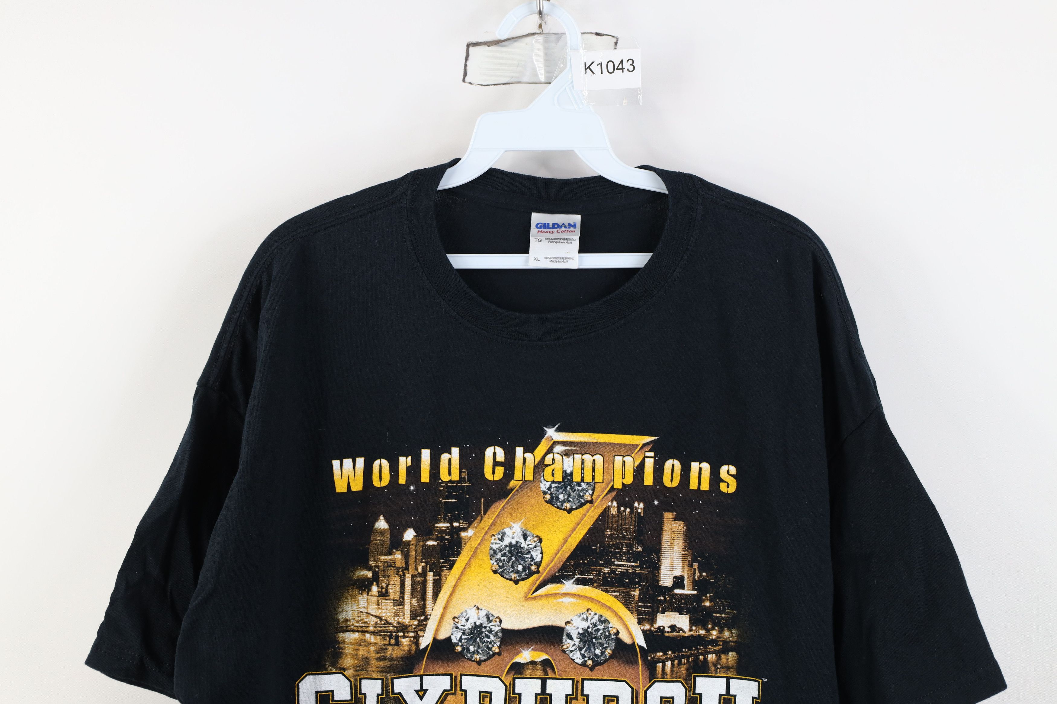 Vintage Vintage Pittsburgh Steelers Football Rings T-Shirt Black Size US XL / EU 56 / 4 - 2 Thumbnail
