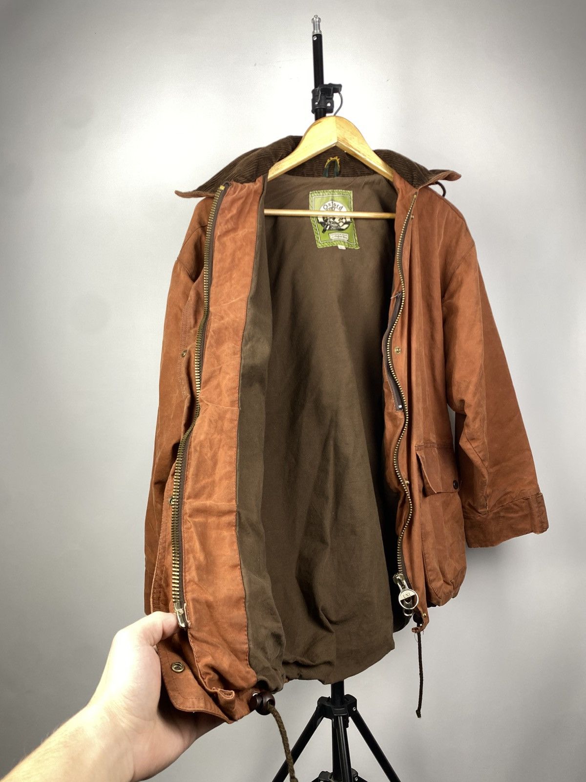 Barbour × Vintage Vintage 90s Outdoor Wear Oxford waxed London jacket Size US M / EU 48-50 / 2 - 13 Thumbnail