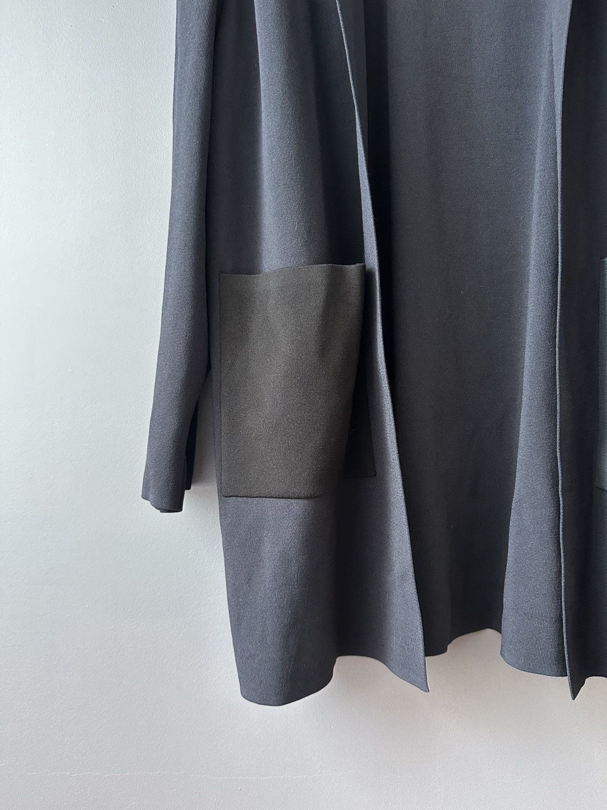 Cos COS dark navy drape style cardigan jacket Large Size L / US 10 / IT 46 - 2 Thumbnail
