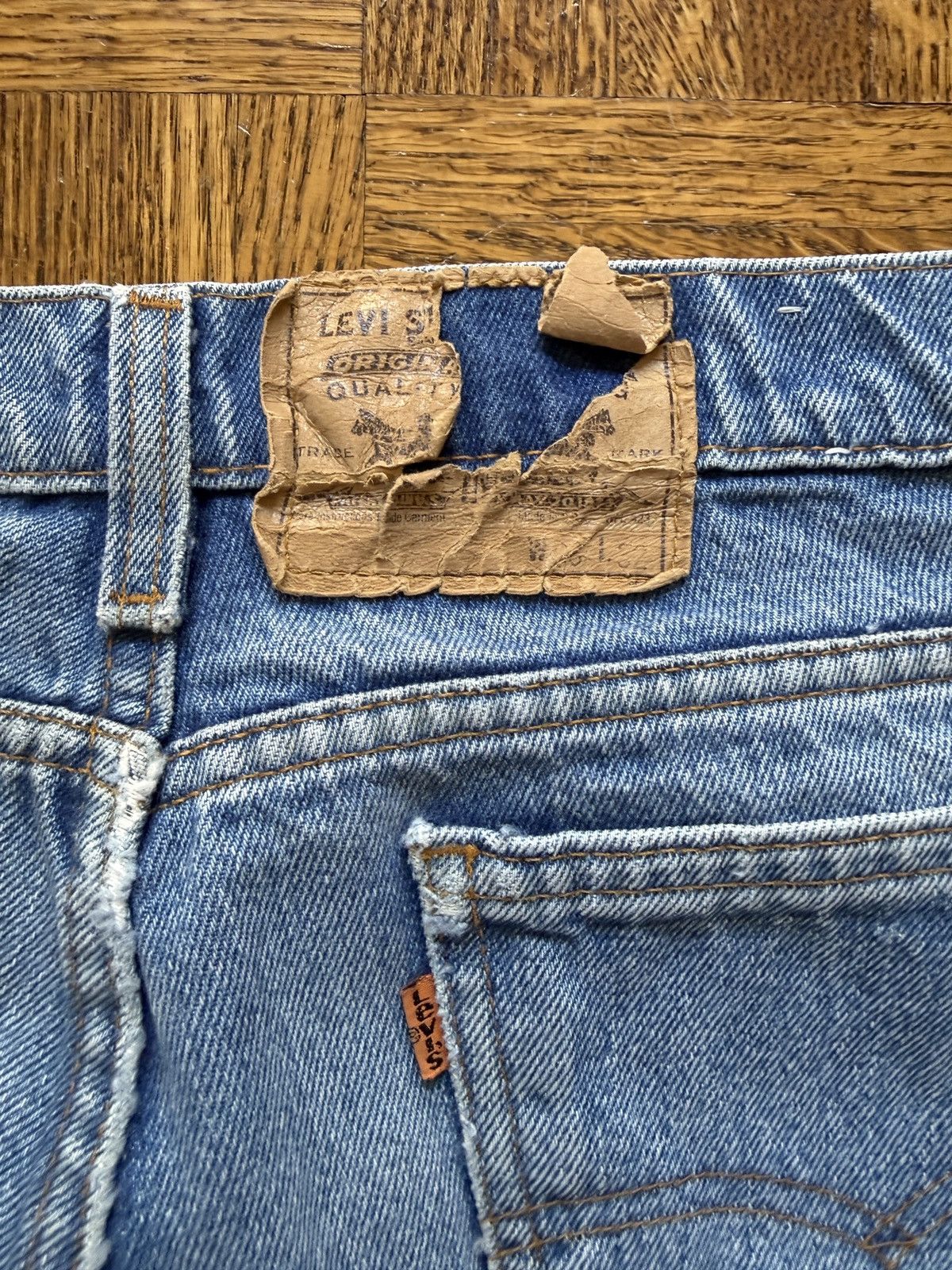 Levi's Vintage Levi's Orange Tab Faded Denim Jeans Size US 36 / EU 52 - 10 Thumbnail