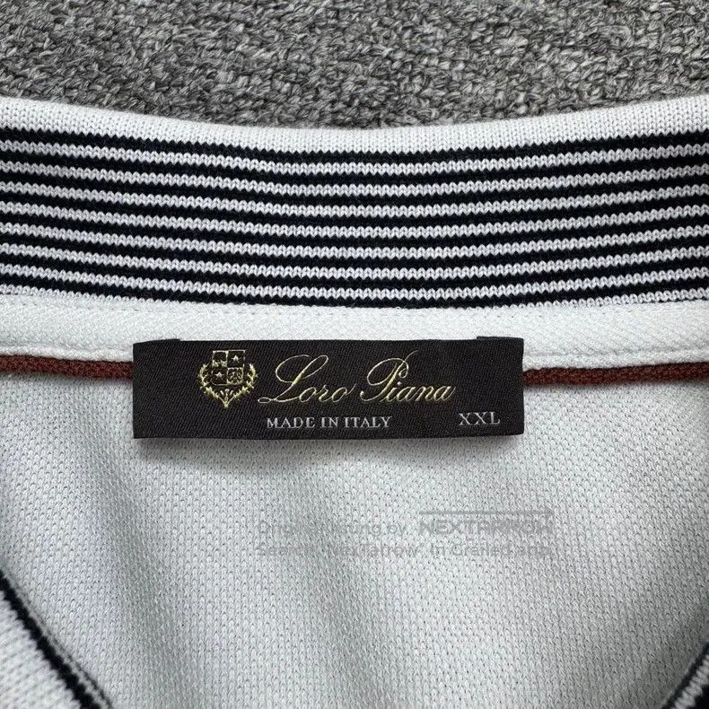Loro Piana Loro Piana Striped Polo Shirt. Size US XXL / EU 58 / 5 - 2 Thumbnail