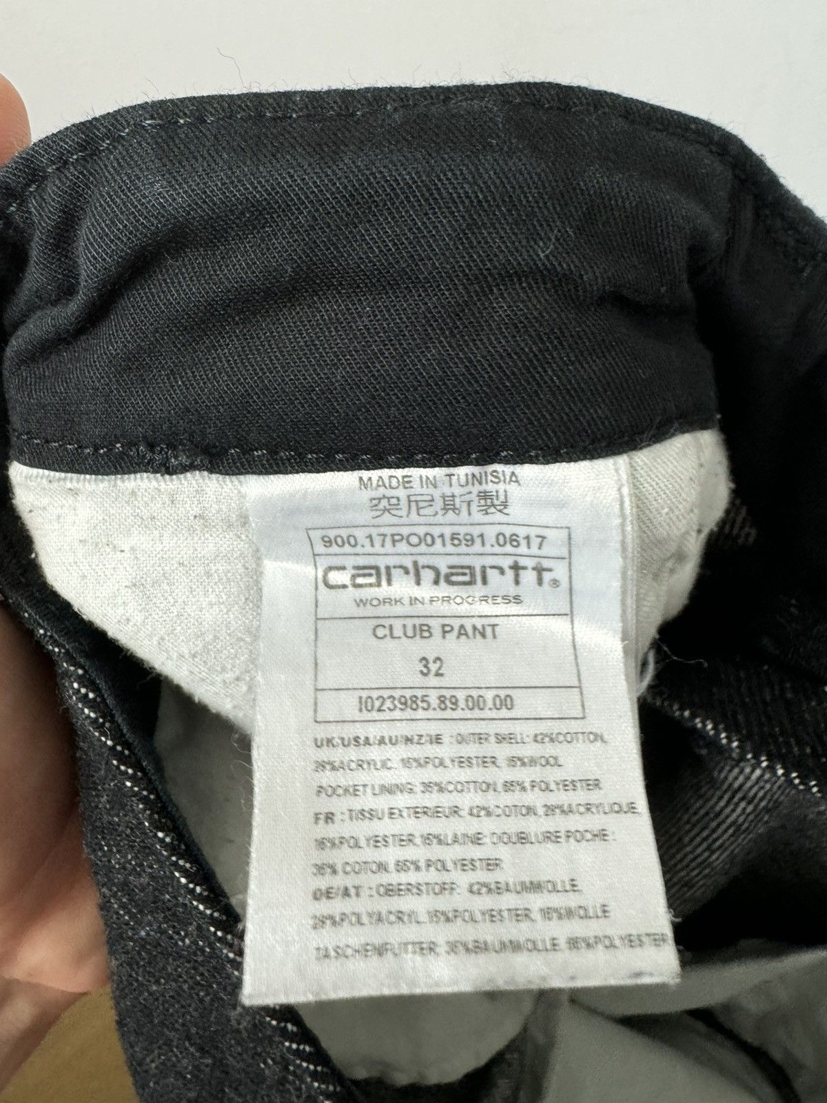 Carhartt Carhartt Club Pant Gray Black Skate Workwear Y2k Rare Size US 32 / EU 48 - 3 Thumbnail