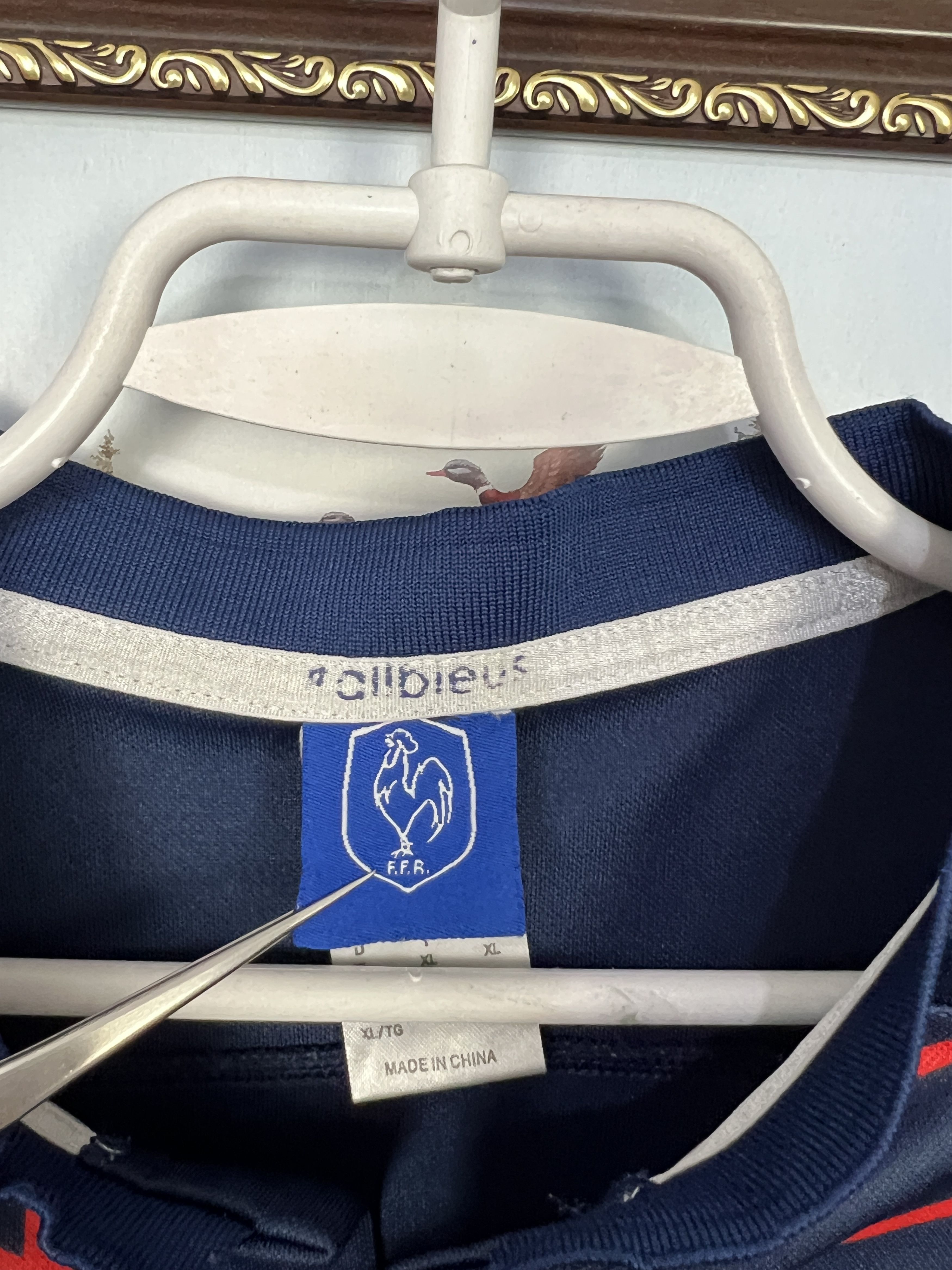 Adidas Adidas France Rugby Union Shirt Jersey Blue Mens National Size US XL / EU 56 / 4 - 4 Thumbnail